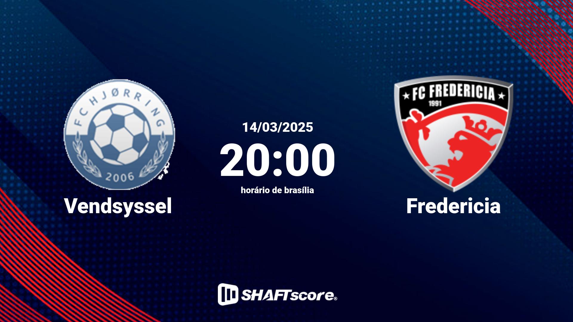 Estatísticas do jogo Vendsyssel vs Fredericia 14.03 20:00