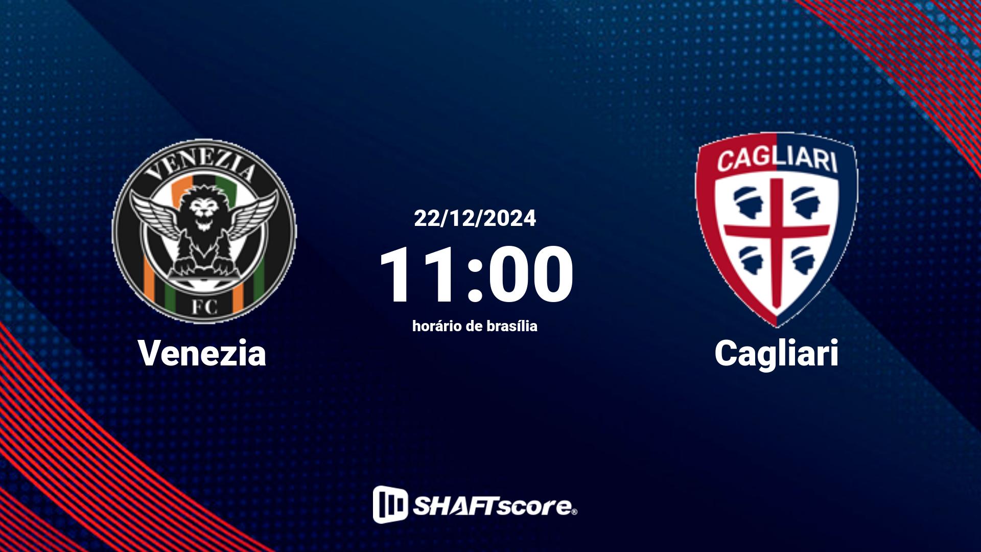 Estatísticas do jogo Venezia vs Cagliari 22.12 11:00