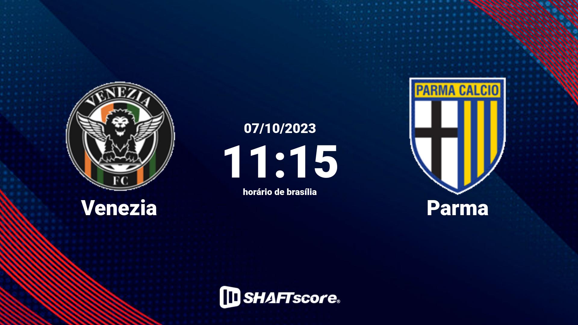 Estatísticas do jogo Venezia vs Parma 07.10 11:15