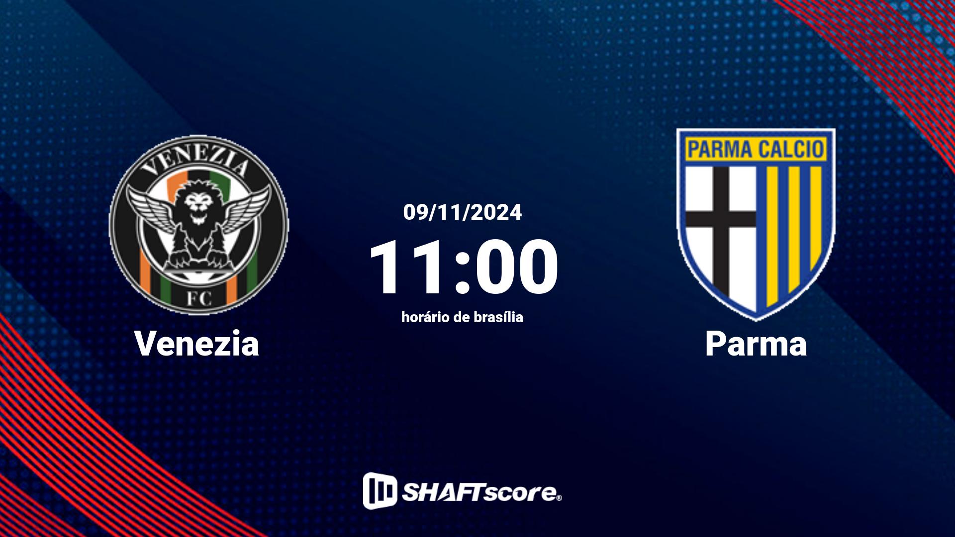 Estatísticas do jogo Venezia vs Parma 09.11 11:00