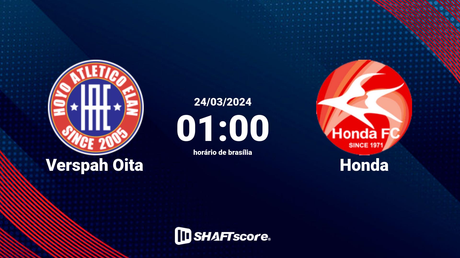 Estatísticas do jogo Verspah Oita vs Honda 24.03 01:00