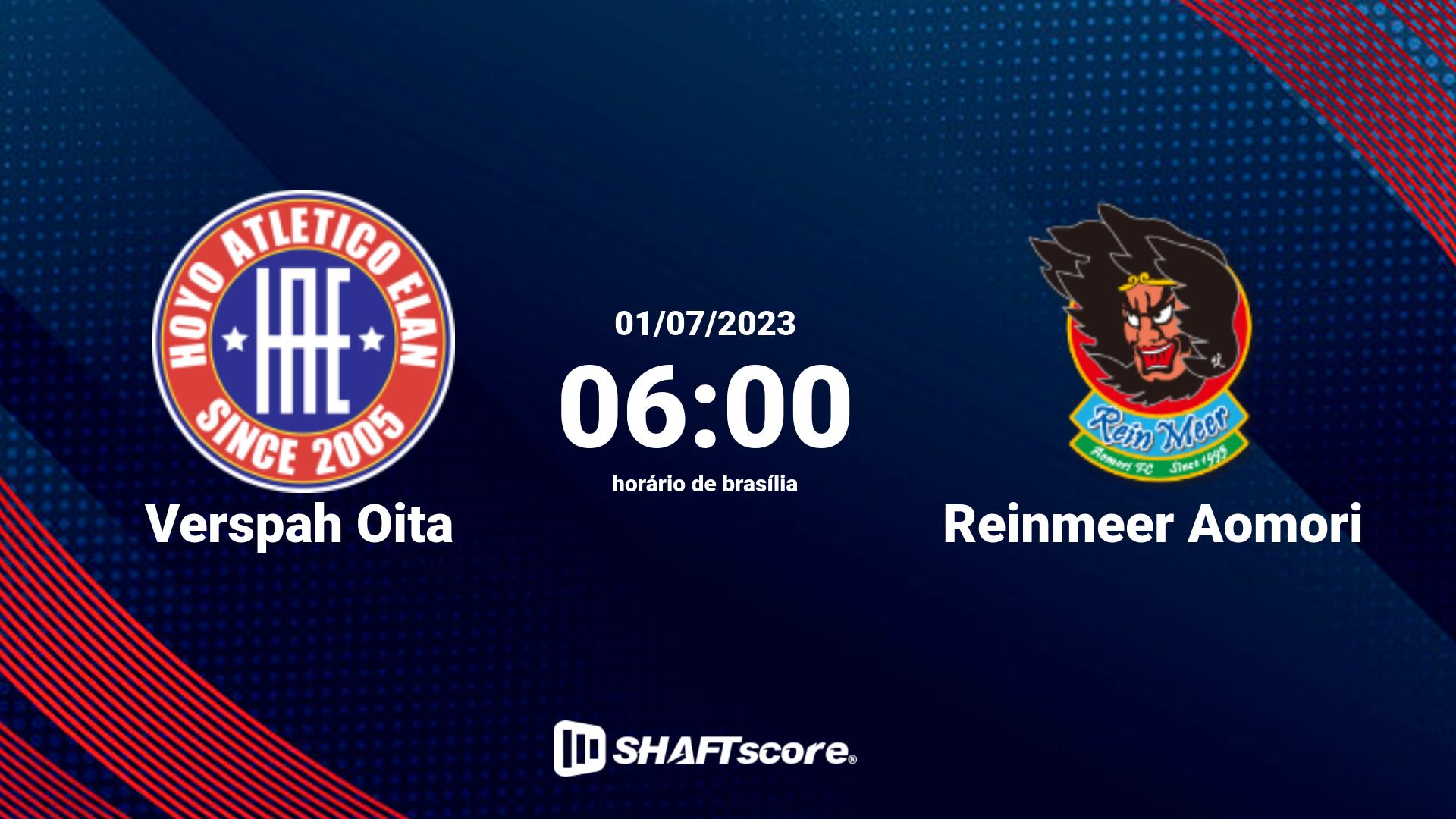 Estatísticas do jogo Verspah Oita vs Reinmeer Aomori 01.07 06:00