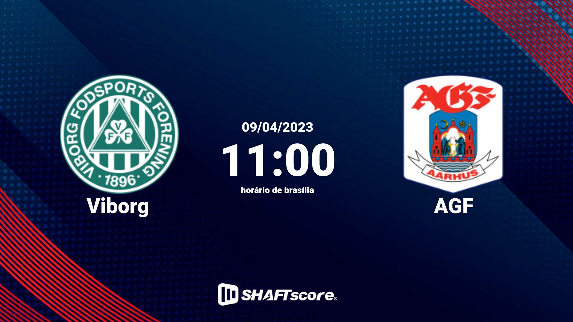 Estatísticas do jogo Viborg vs AGF 09.04 11:00