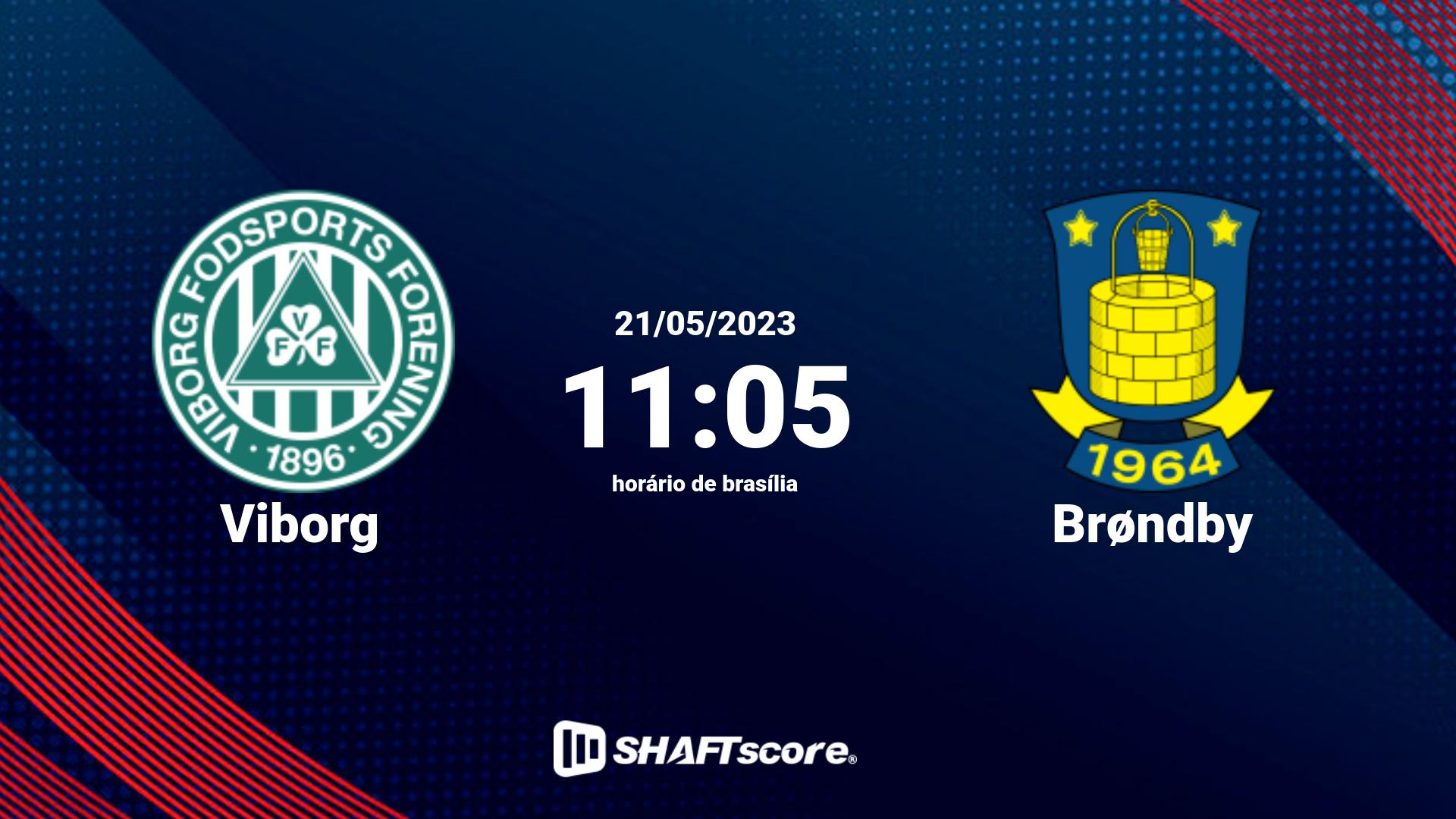 Estatísticas do jogo Viborg vs Brøndby 21.05 11:05