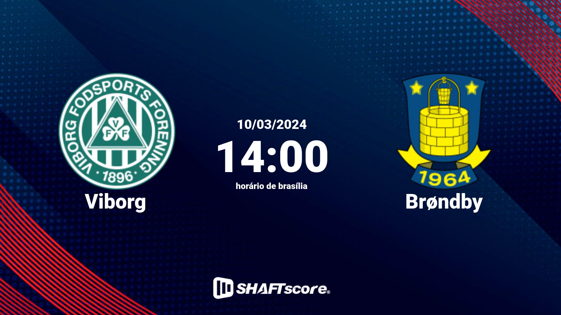 Estatísticas do jogo Viborg vs Brøndby 10.03 14:00