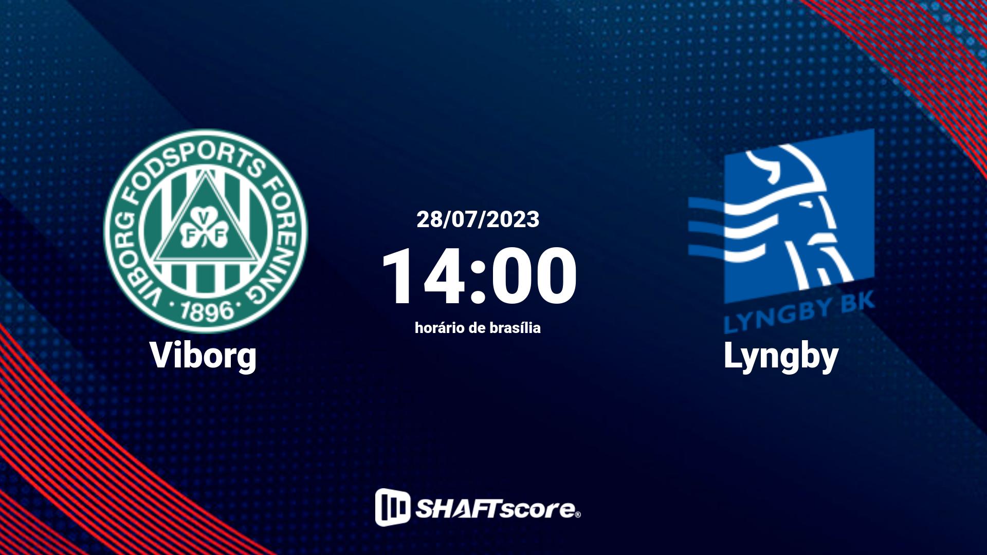 Estatísticas do jogo Viborg vs Lyngby 28.07 14:00