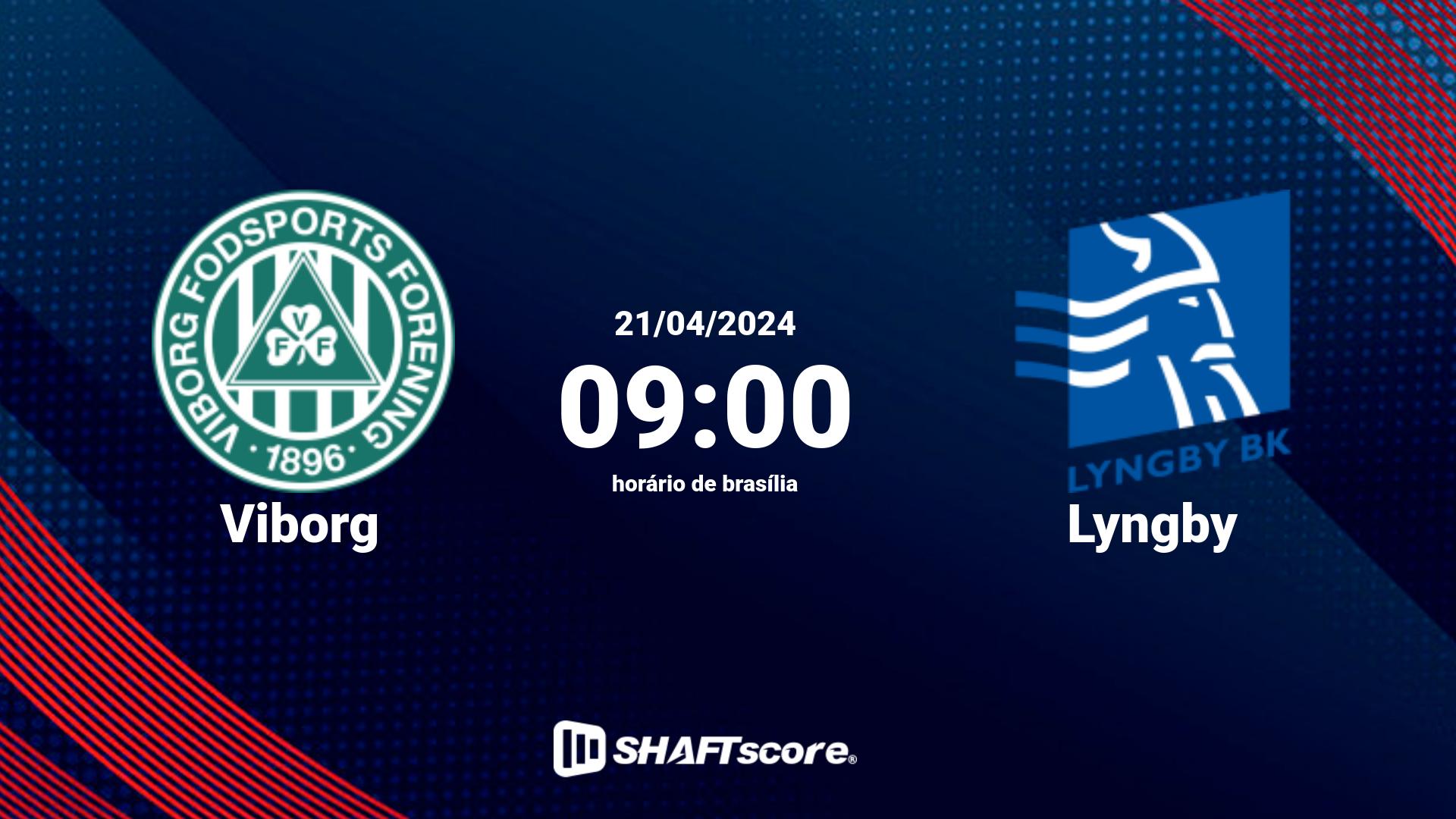 Estatísticas do jogo Viborg vs Lyngby 21.04 09:00