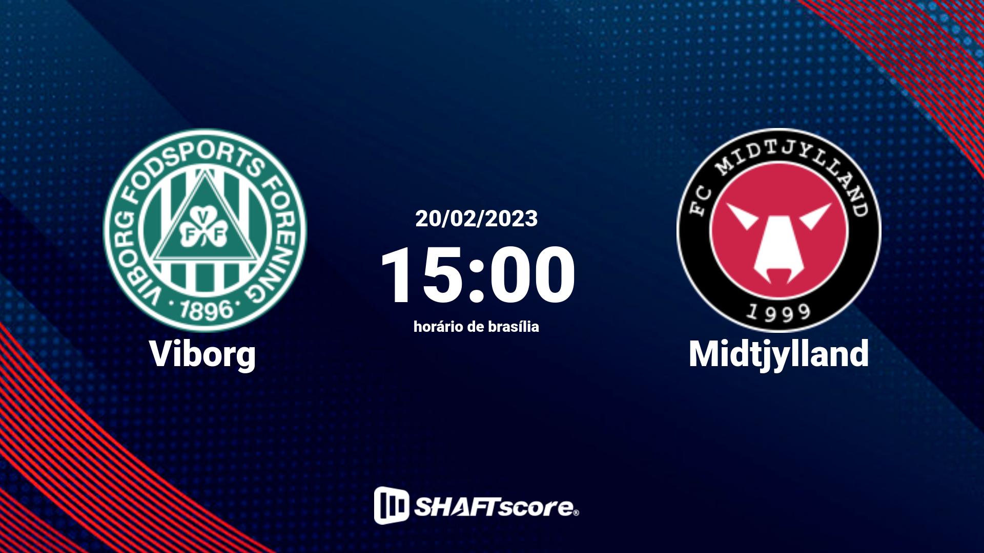 Estatísticas do jogo Viborg vs Midtjylland 20.02 15:00