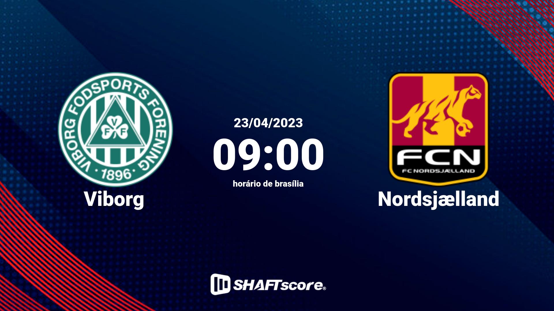 Estatísticas do jogo Viborg vs Nordsjælland 23.04 09:00