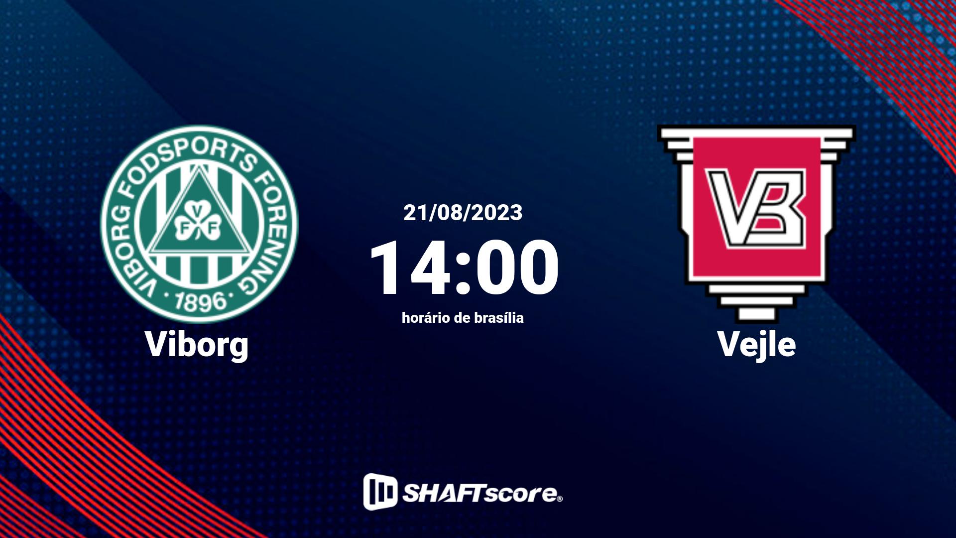 Estatísticas do jogo Viborg vs Vejle 21.08 14:00