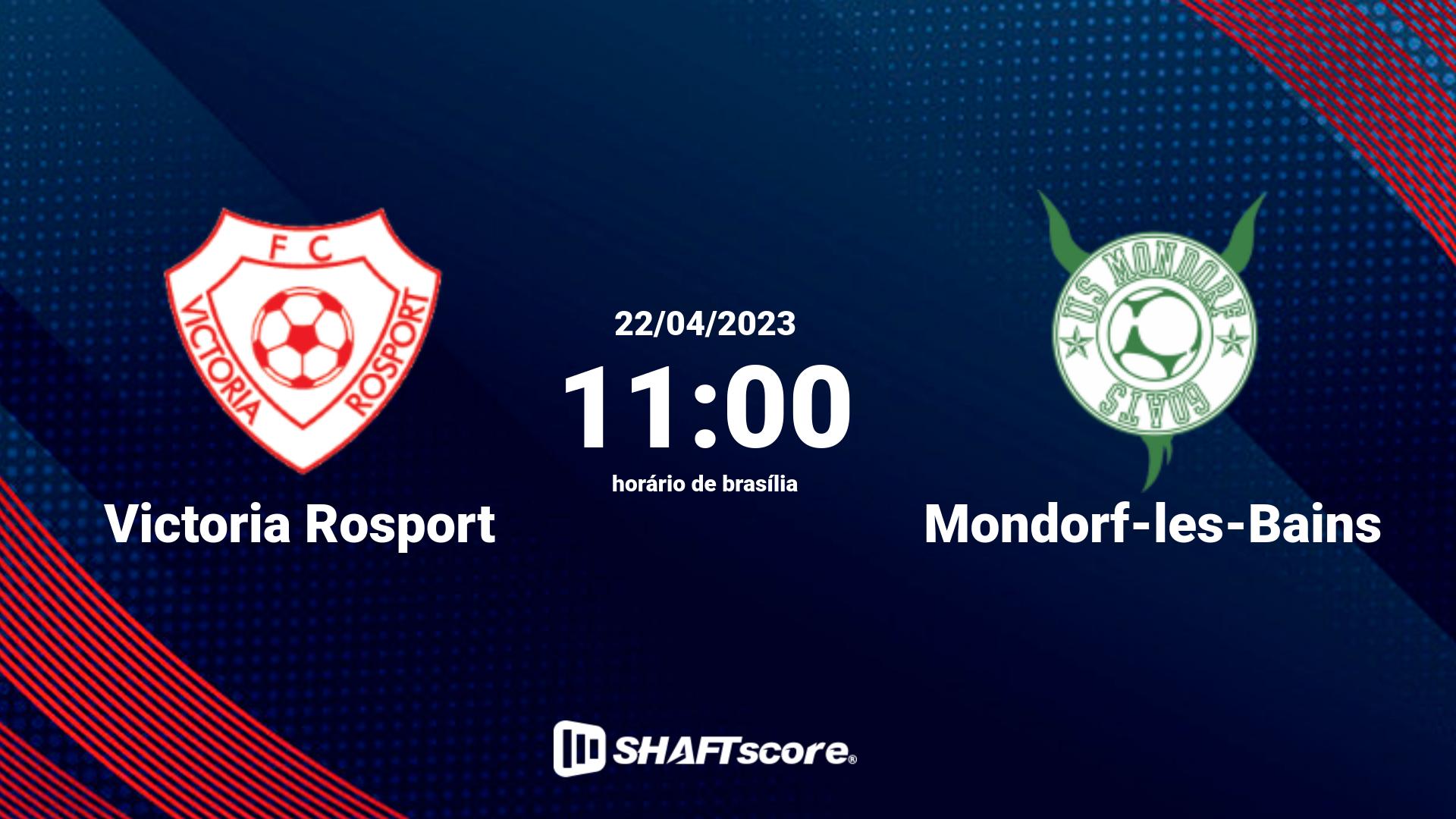 Estatísticas do jogo Victoria Rosport vs Mondorf-les-Bains 22.04 11:00