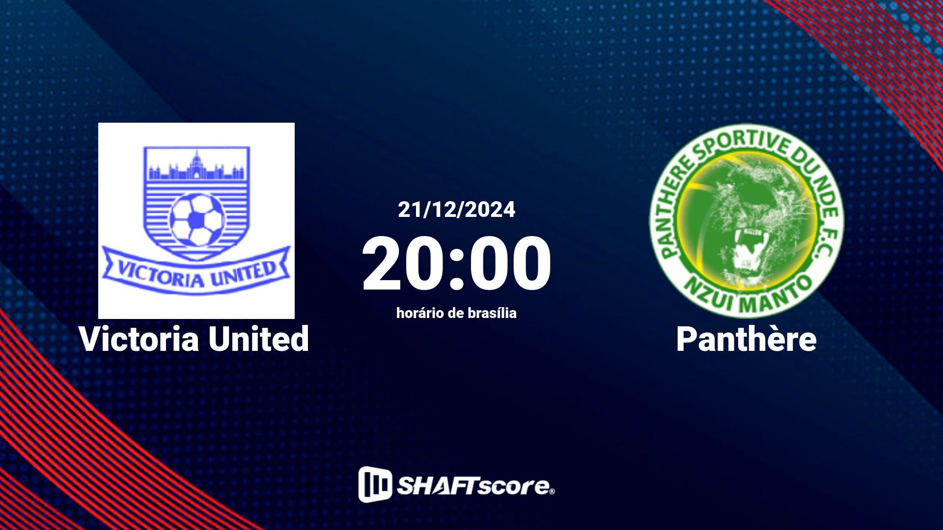 Estatísticas do jogo Victoria United vs Panthère 21.12 20:00