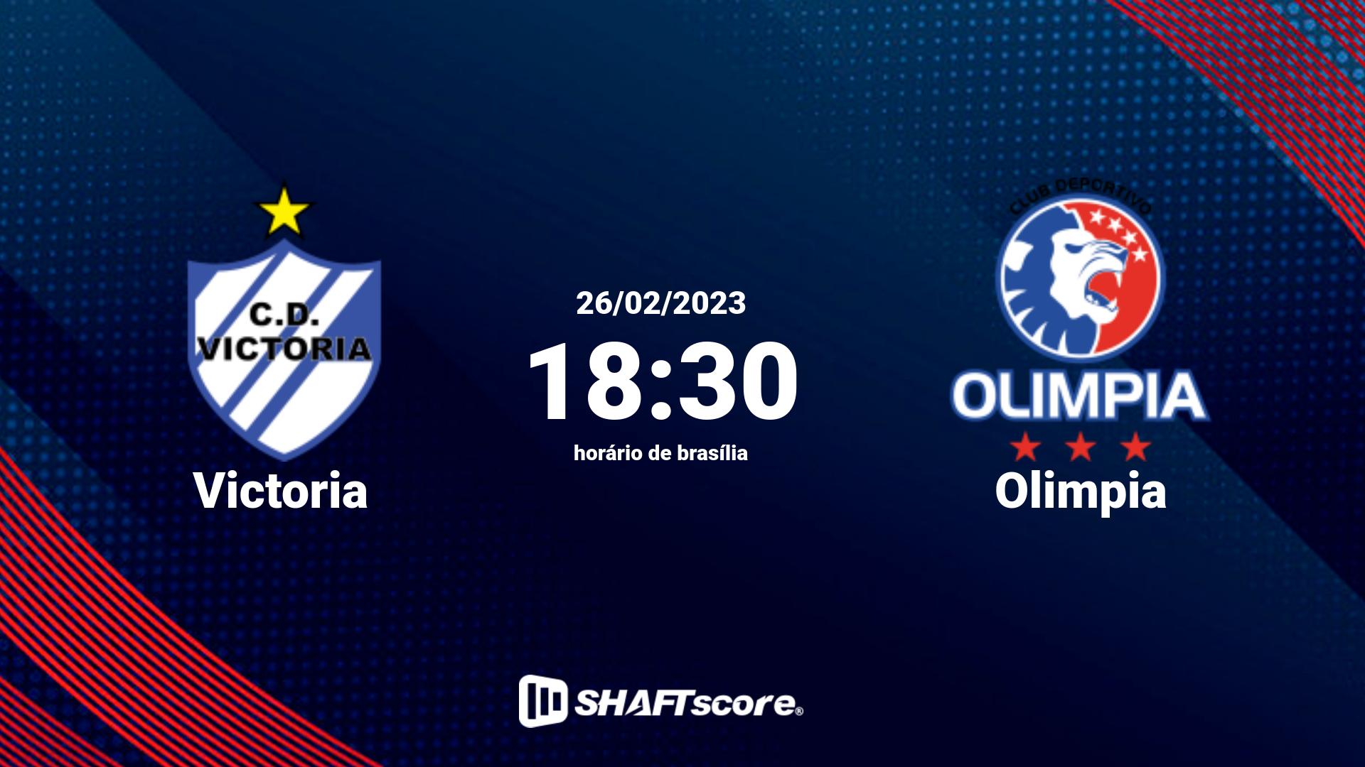 Estatísticas do jogo Victoria vs Olimpia 26.02 18:30