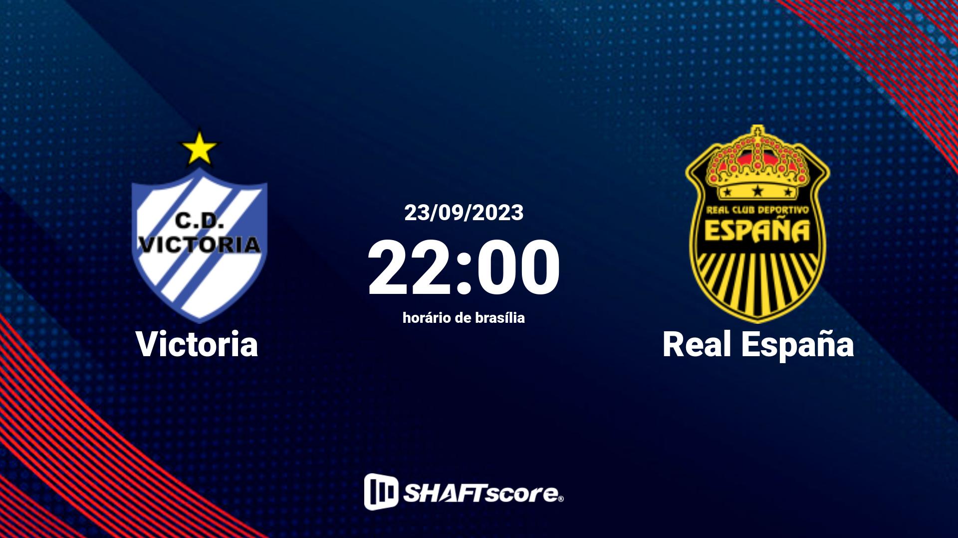 Estatísticas do jogo Victoria vs Real España 23.09 22:00