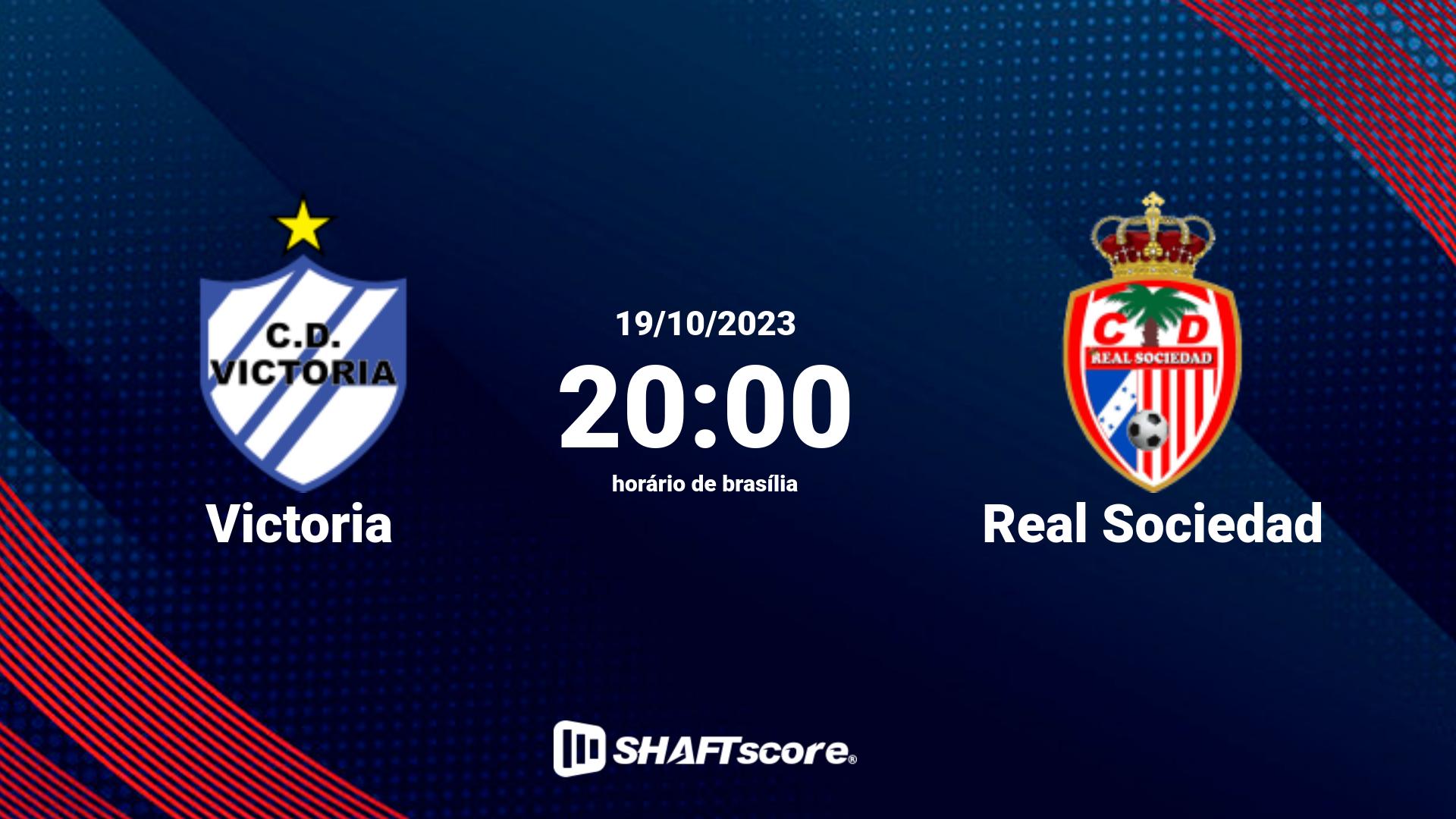 Estatísticas do jogo Victoria vs Real Sociedad 19.10 20:00