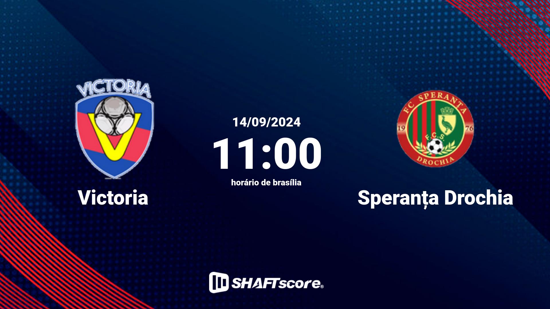 Estatísticas do jogo Victoria vs Speranța Drochia 14.09 11:00