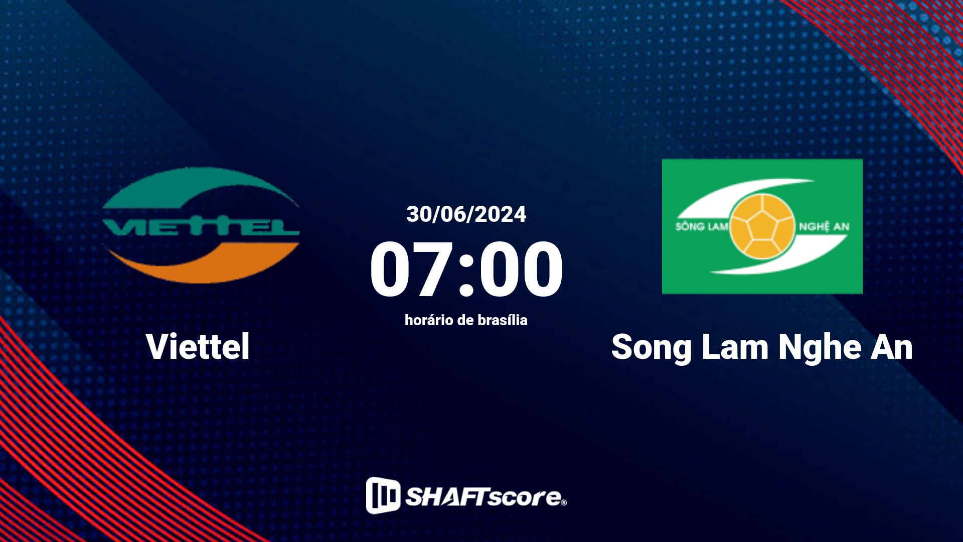 Estatísticas do jogo Viettel vs Song Lam Nghe An 30.06 07:00