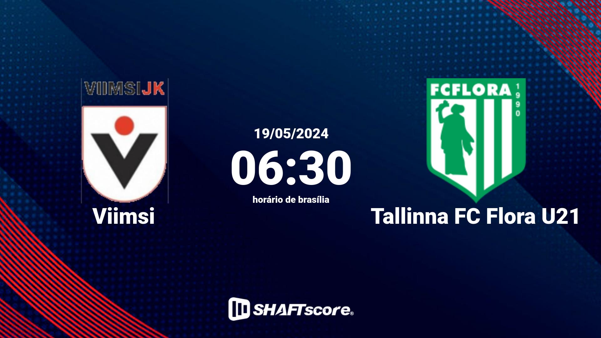 Estatísticas do jogo Viimsi vs Tallinna FC Flora U21 19.05 06:30