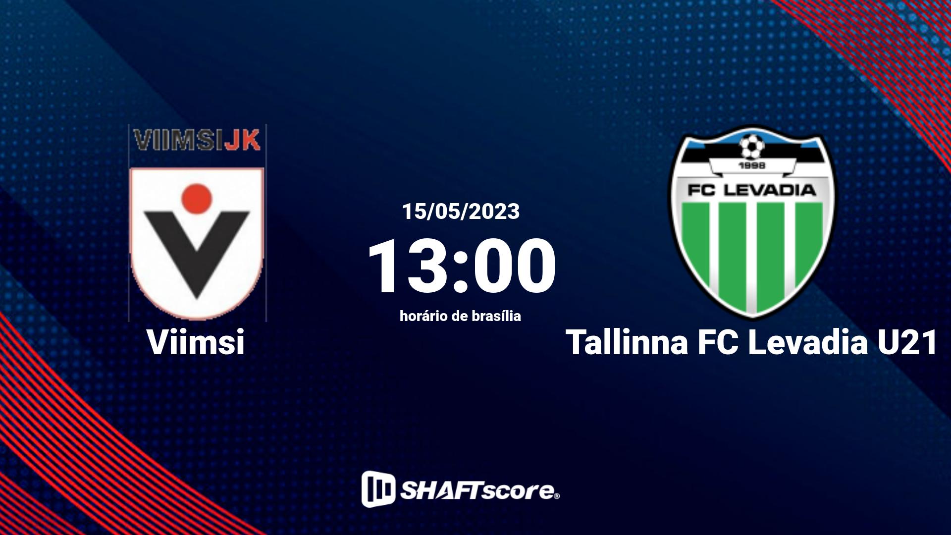 Estatísticas do jogo Viimsi vs Tallinna FC Levadia U21 15.05 13:00