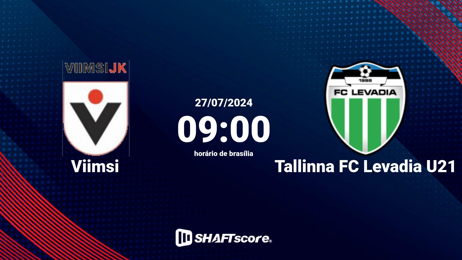 Estatísticas do jogo Viimsi vs Tallinna FC Levadia U21 27.07 09:00