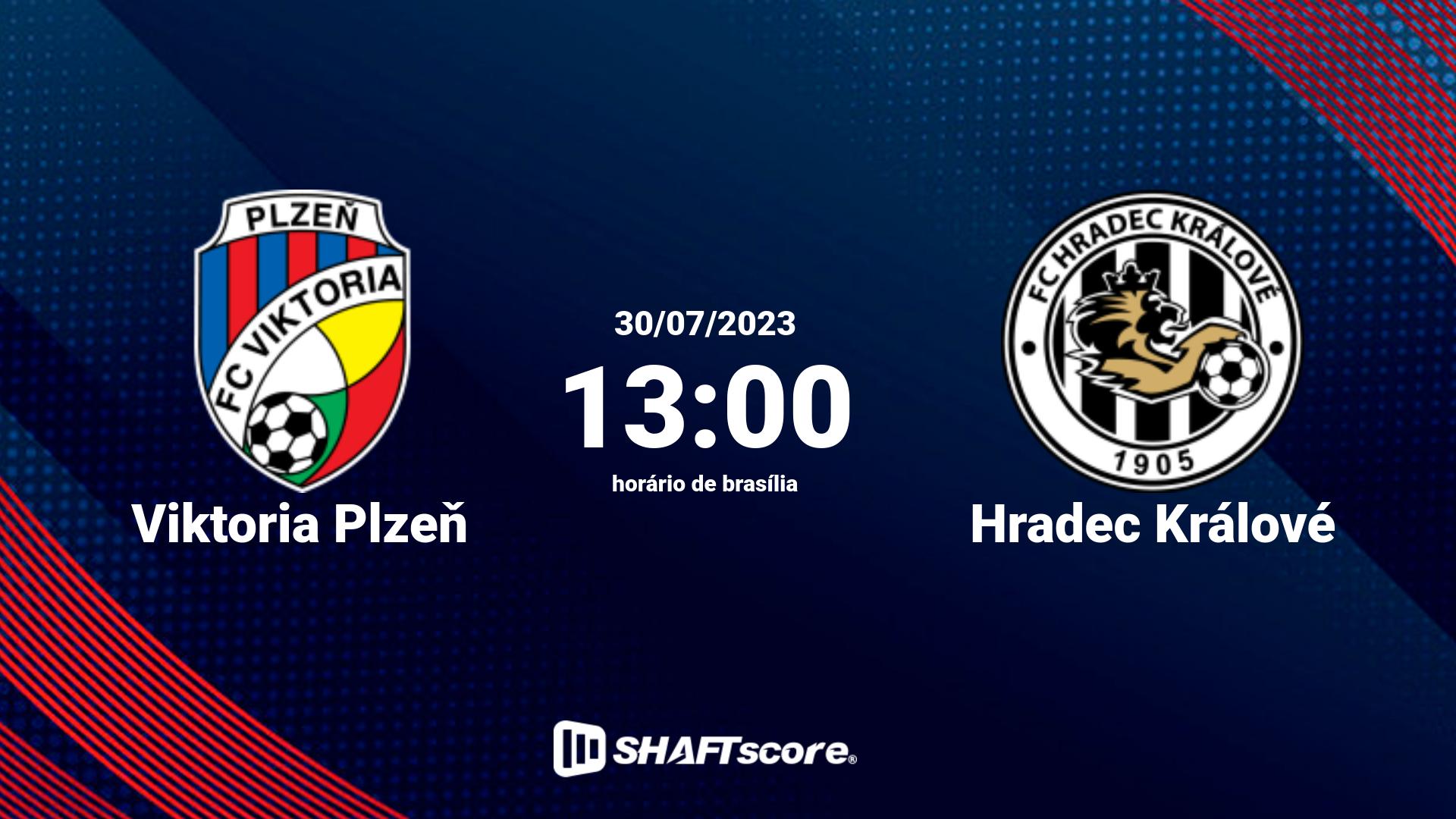 Estatísticas do jogo Viktoria Plzeň vs Hradec Králové 30.07 13:00