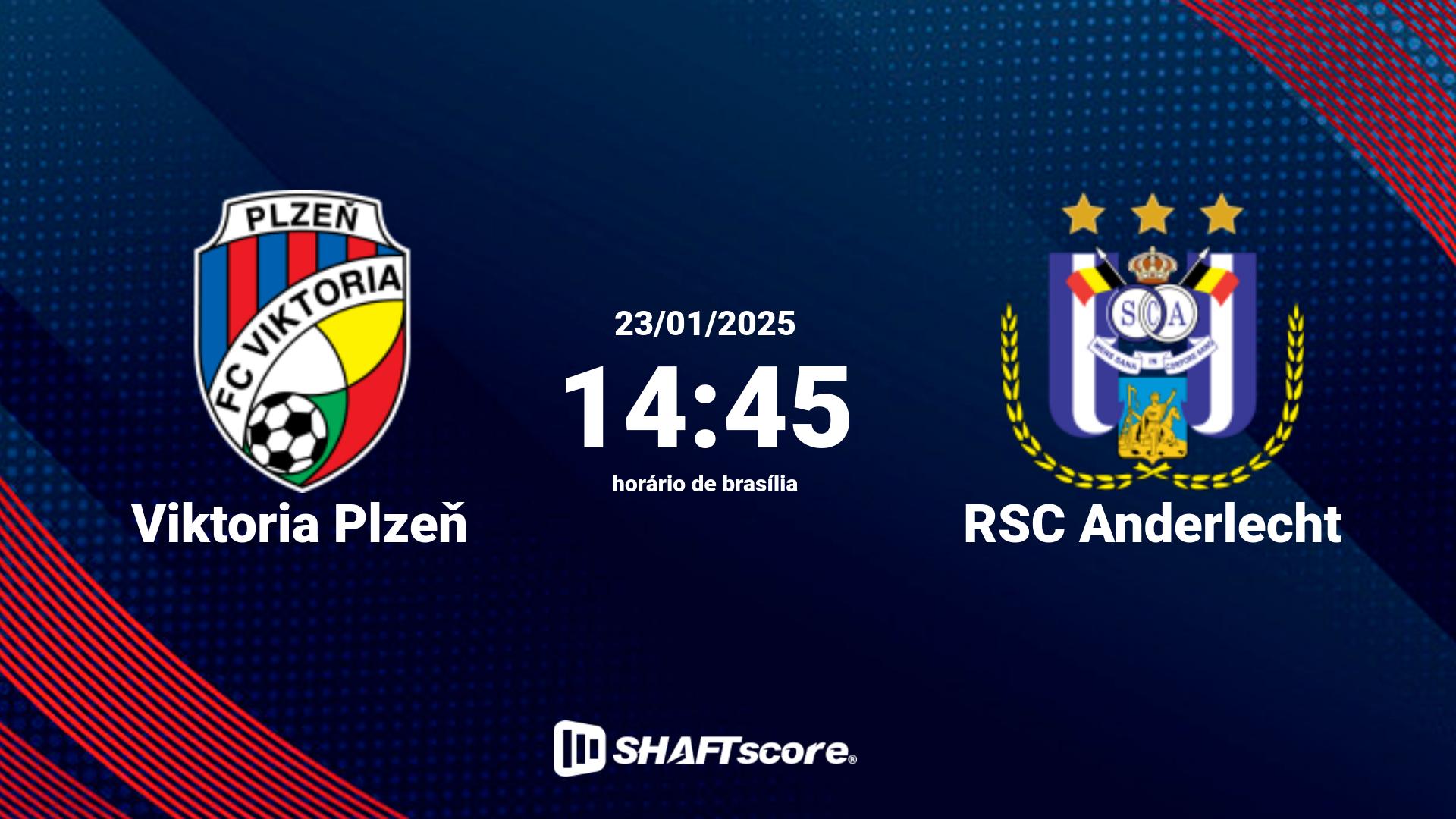 Estatísticas do jogo Viktoria Plzeň vs RSC Anderlecht 23.01 14:45