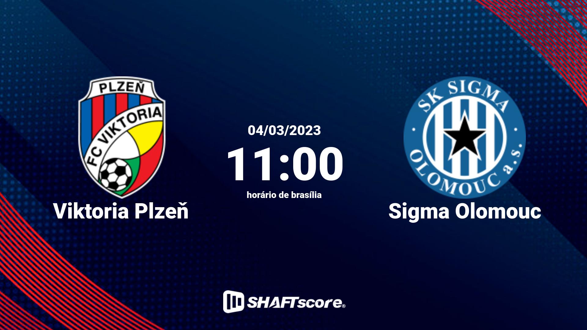 Estatísticas do jogo Viktoria Plzeň vs Sigma Olomouc 04.03 11:00