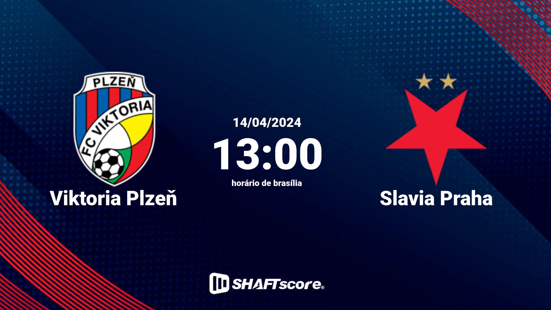 Estatísticas do jogo Viktoria Plzeň vs Slavia Praha 14.04 13:00