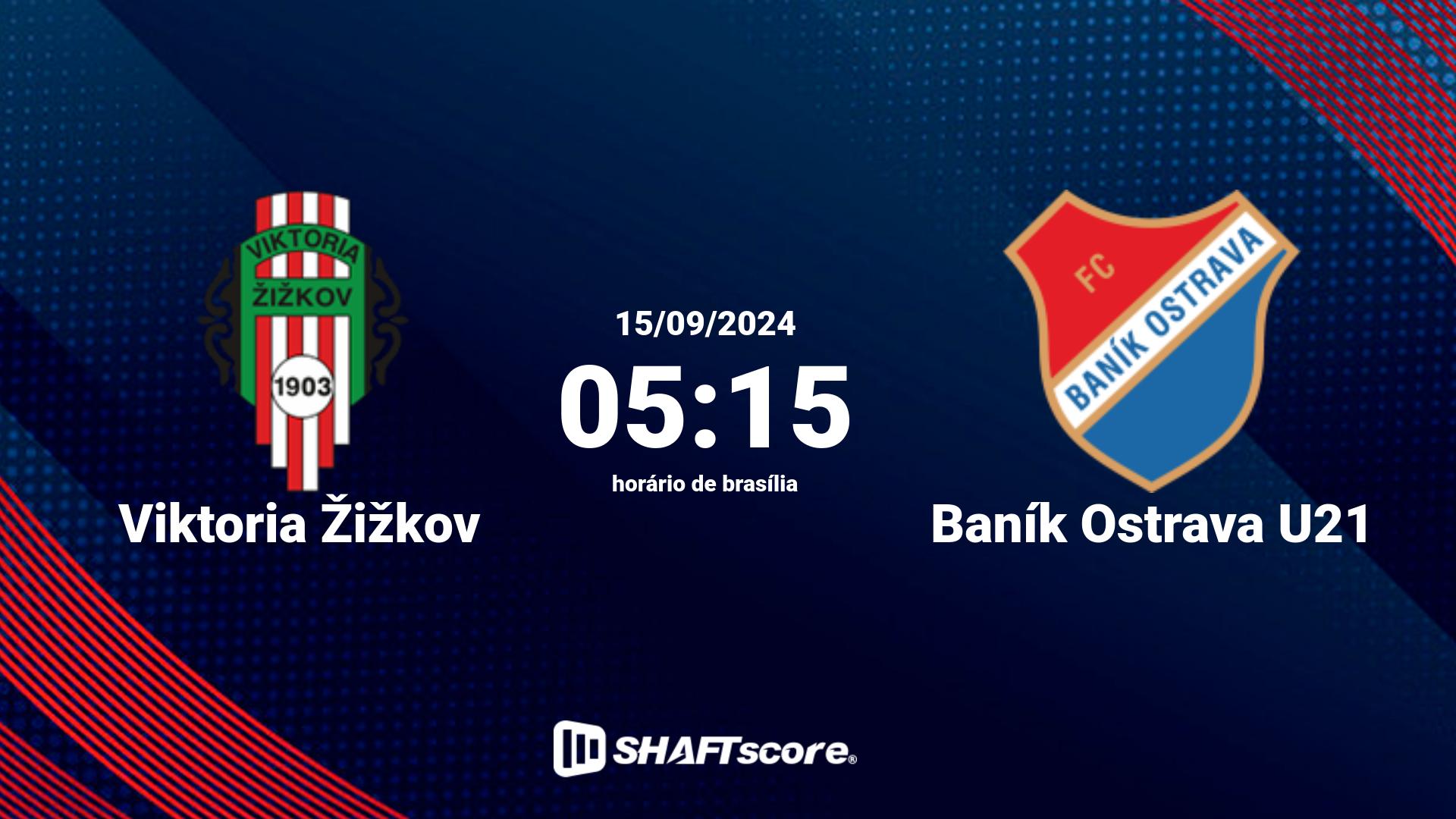 Estatísticas do jogo Viktoria Žižkov vs Baník Ostrava U21 02.10 11:00