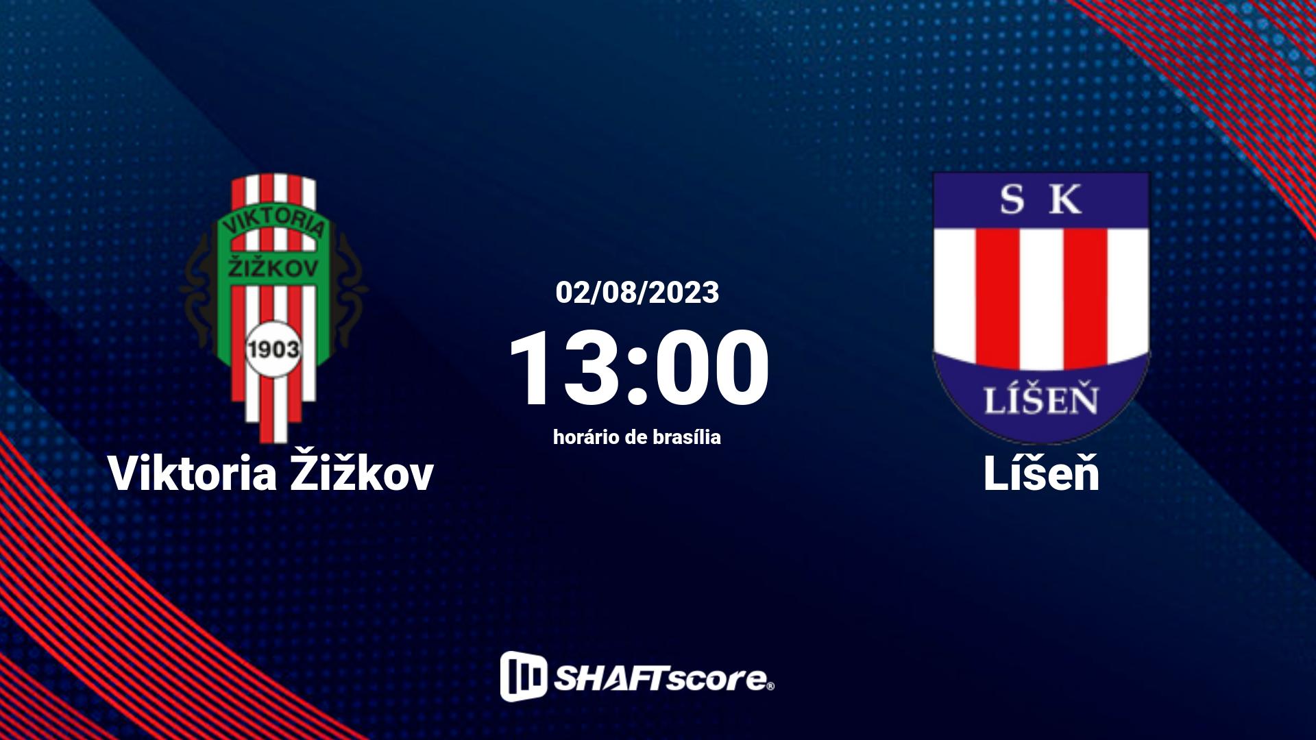 Estatísticas do jogo Viktoria Žižkov vs Líšeň 02.08 13:00