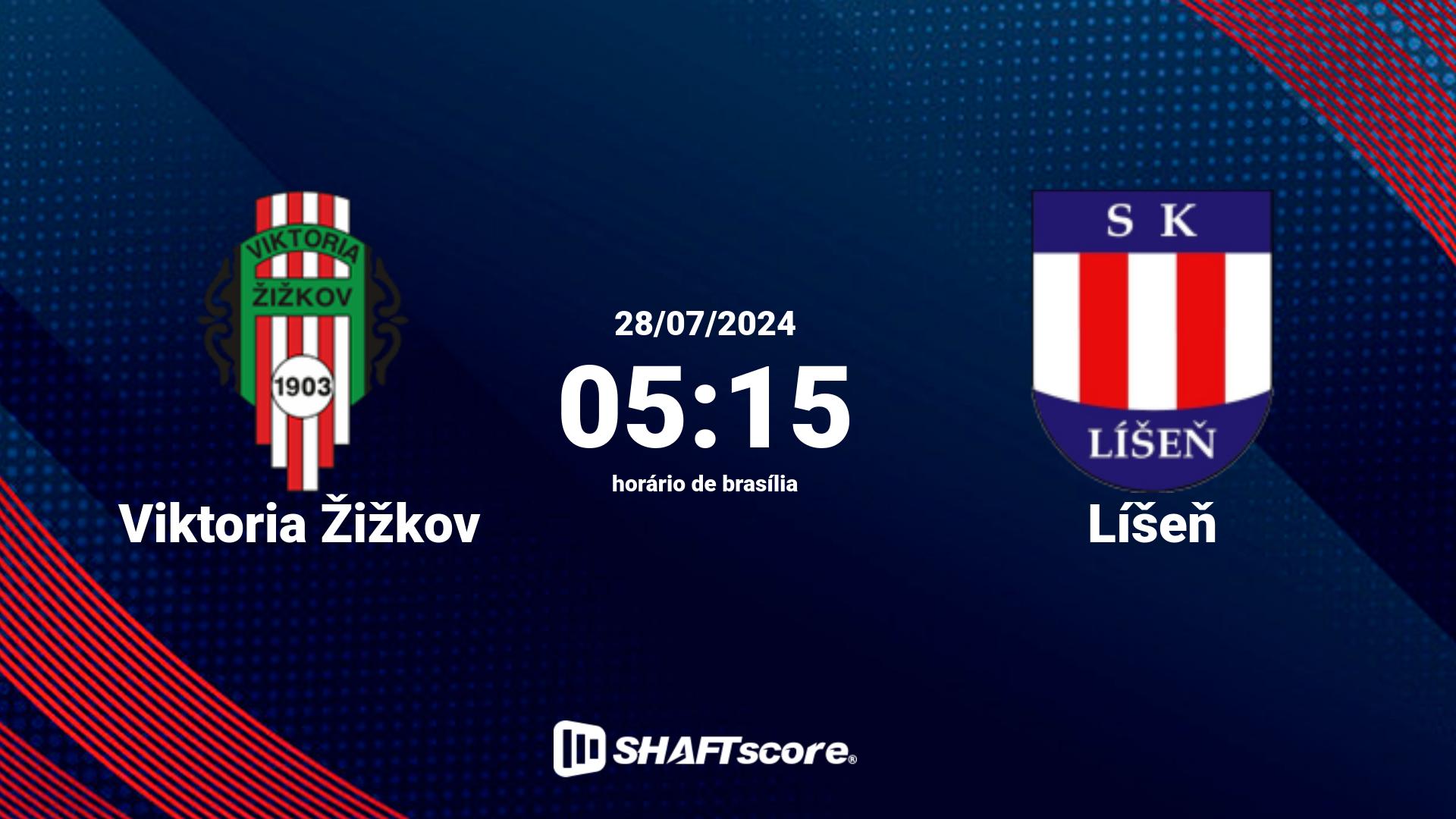 Estatísticas do jogo Viktoria Žižkov vs Líšeň 28.07 05:15