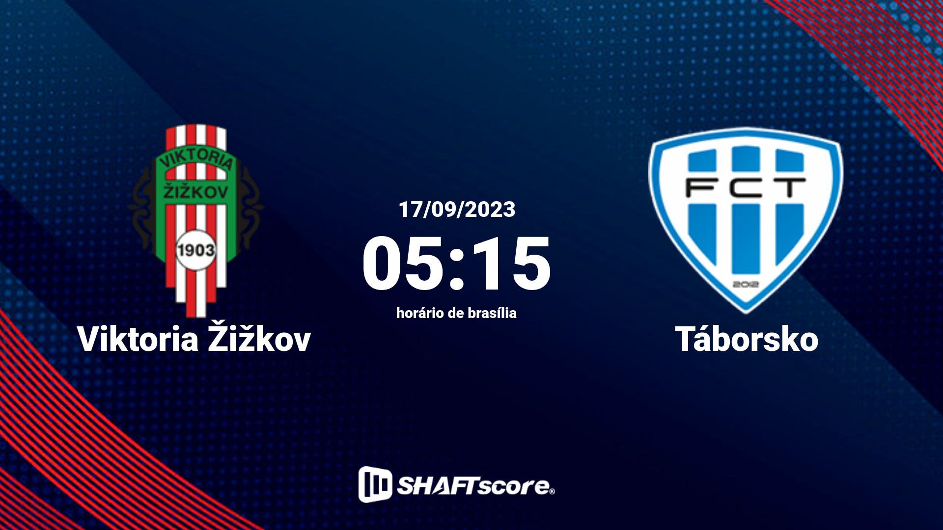 Estatísticas do jogo Viktoria Žižkov vs Táborsko 17.09 05:15