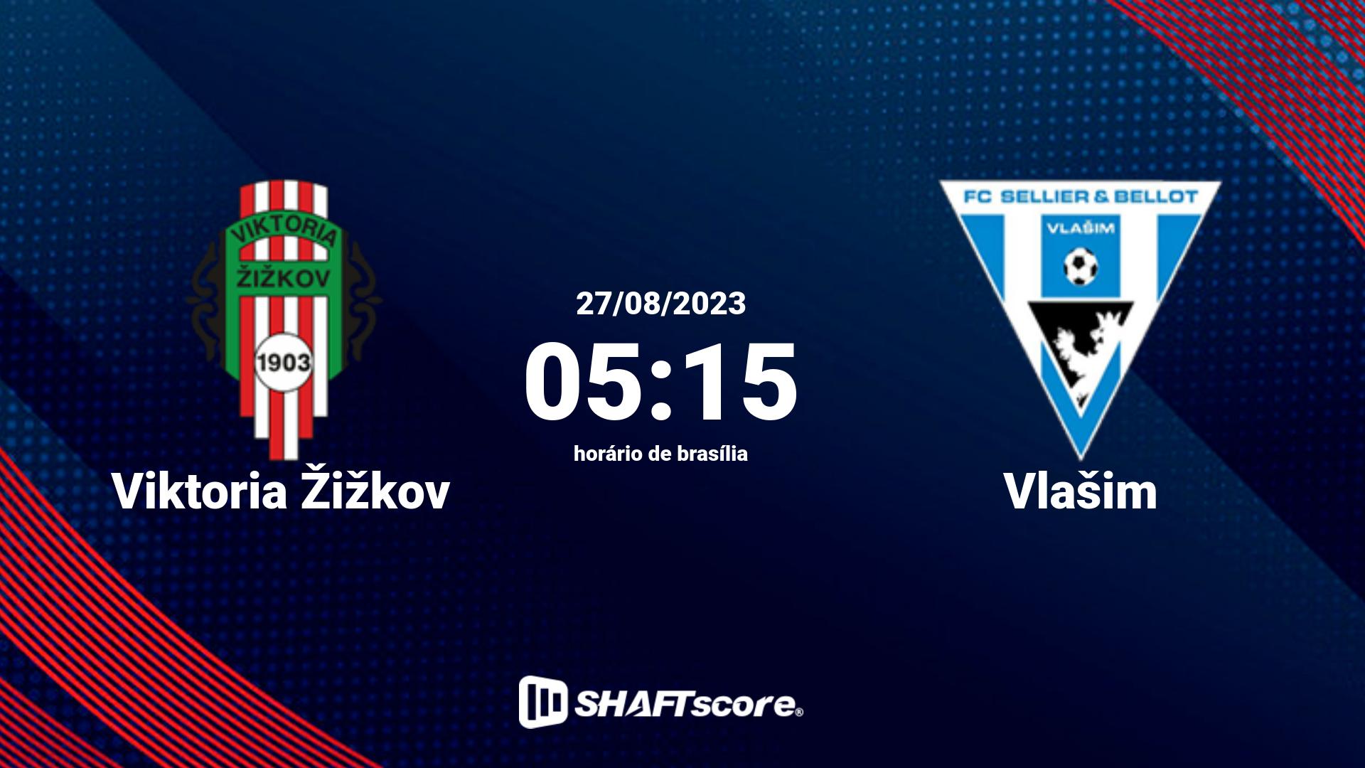 Estatísticas do jogo Viktoria Žižkov vs Vlašim 27.08 05:15