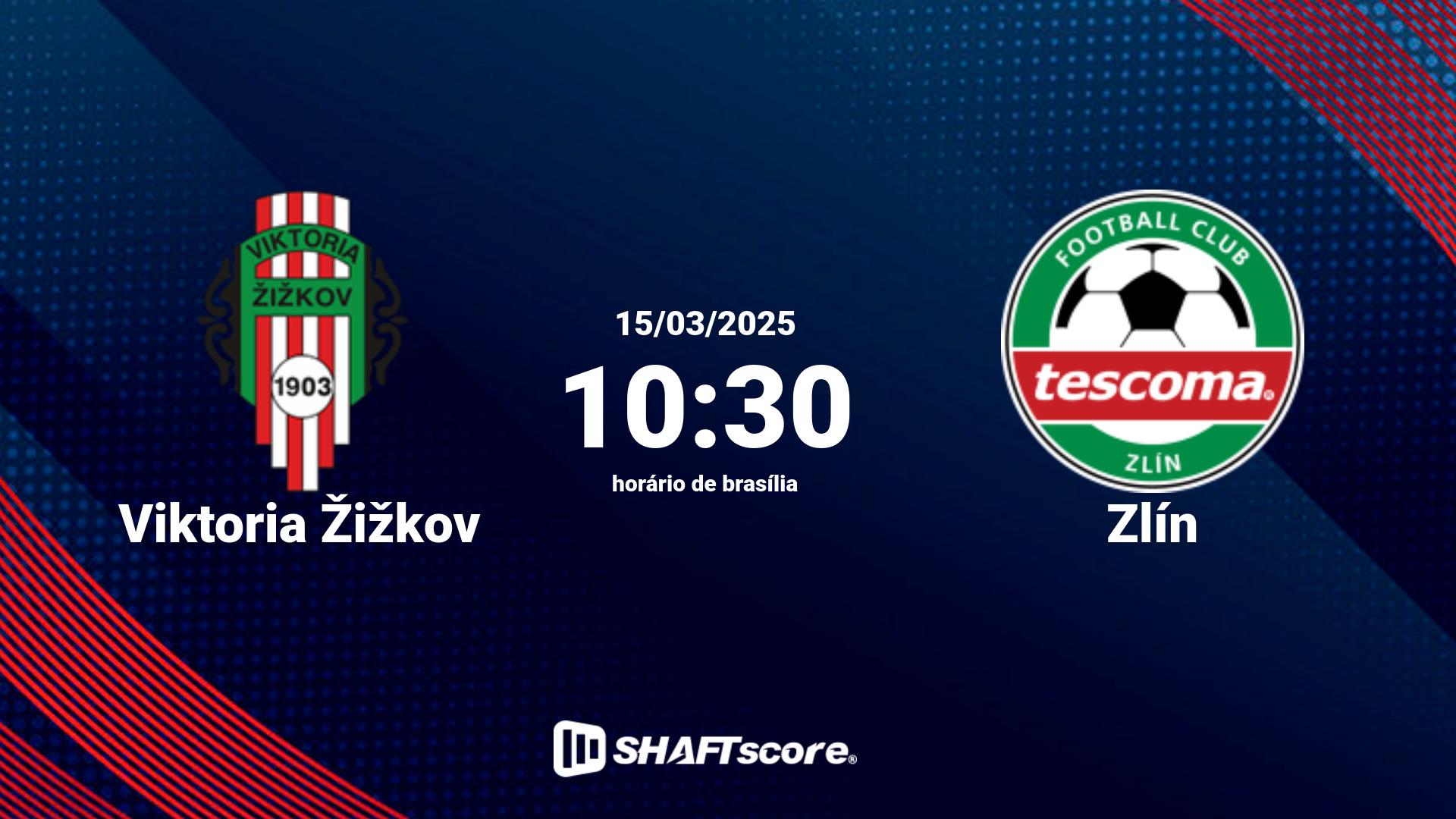 Estatísticas do jogo Viktoria Žižkov vs Zlín 15.03 10:30