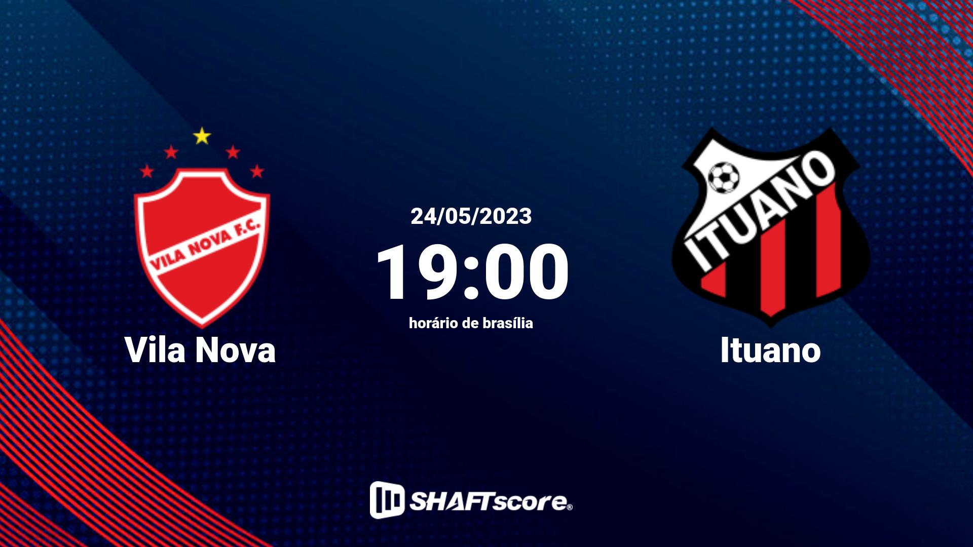 Estatísticas do jogo Vila Nova vs Ituano 24.05 19:00