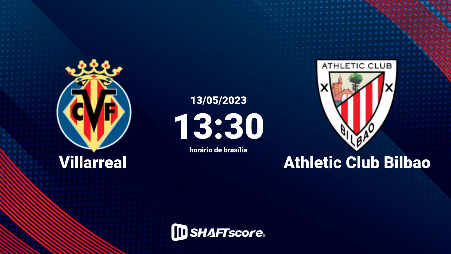 Estatísticas do jogo Villarreal vs Athletic Club Bilbao 13.05 13:30