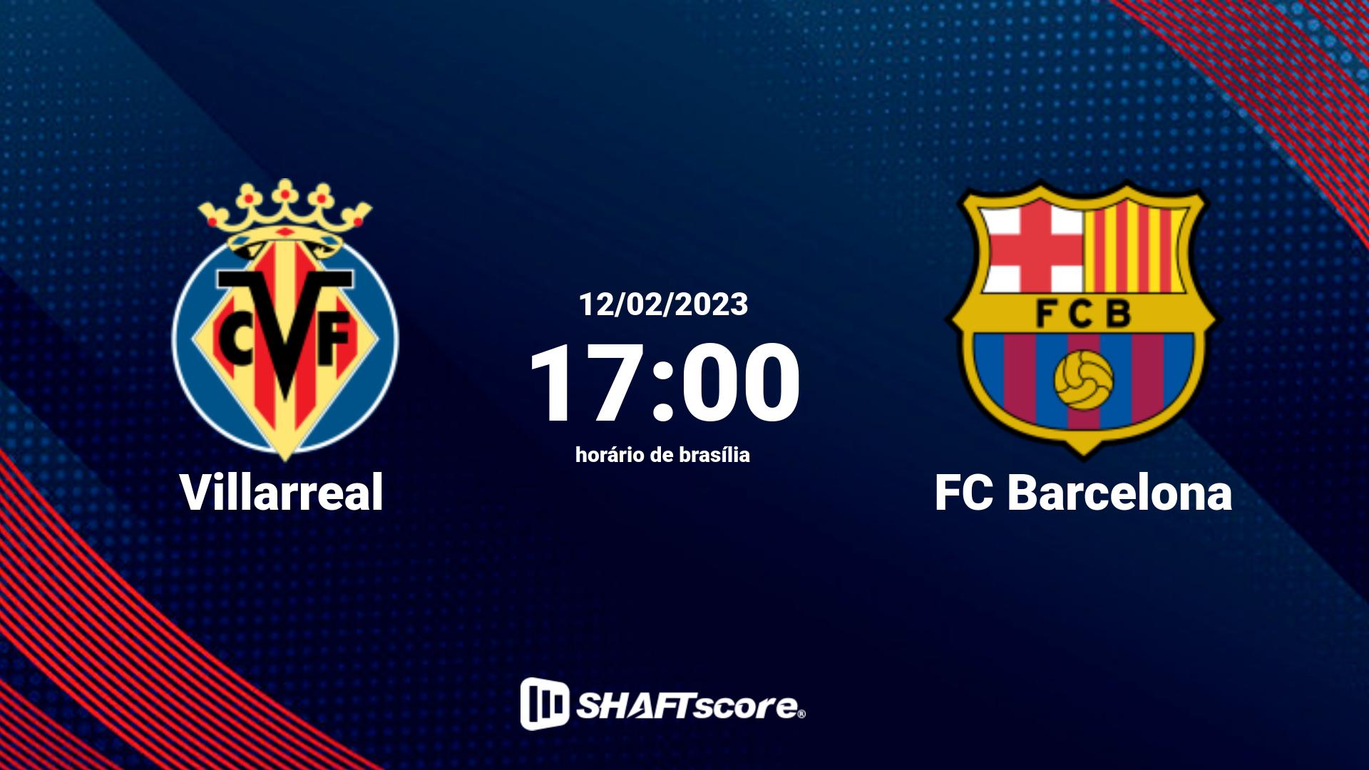 Estatísticas do jogo Villarreal vs FC Barcelona 12.02 17:00