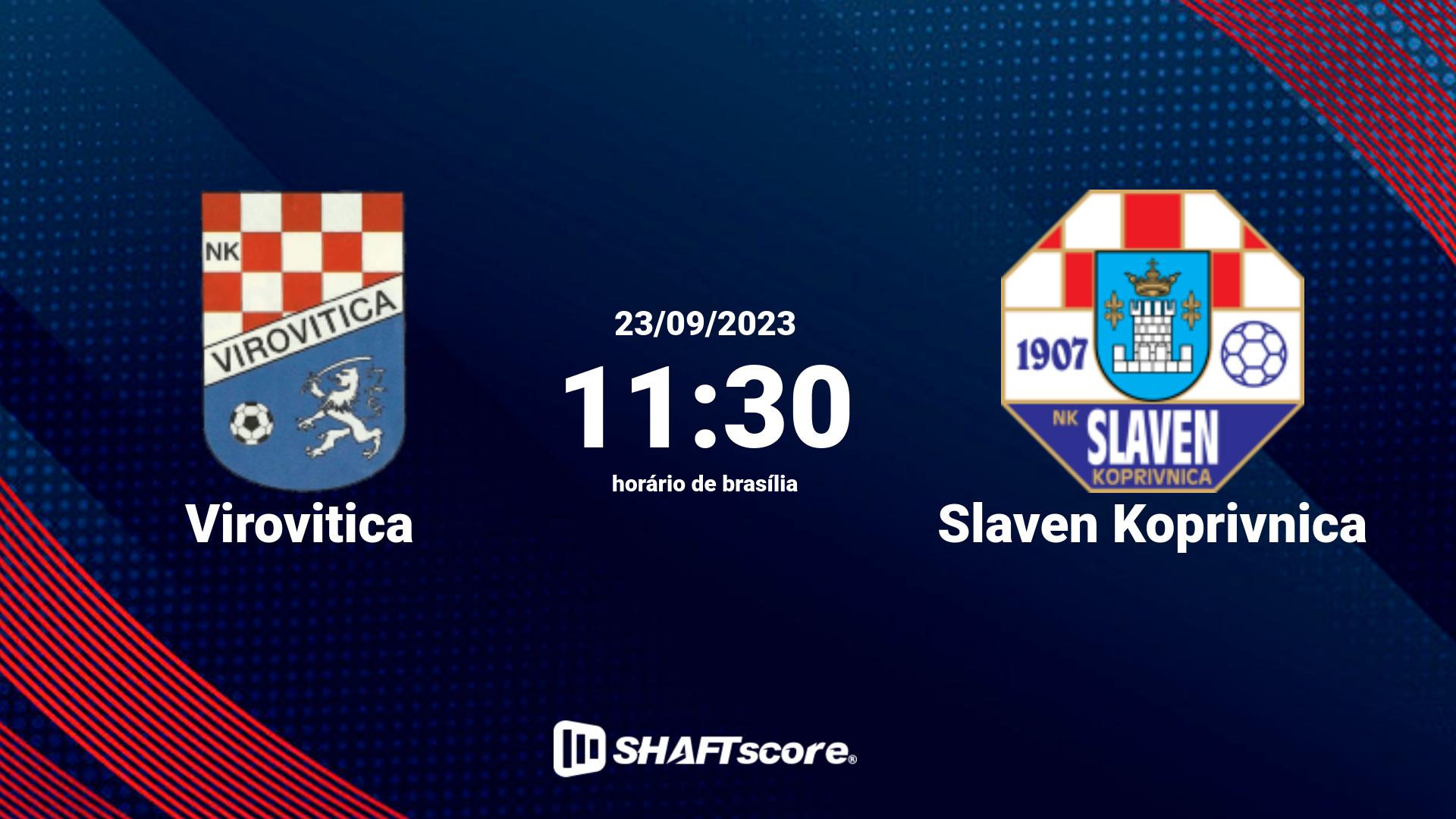 Estatísticas do jogo Virovitica vs Slaven Koprivnica 23.09 11:30