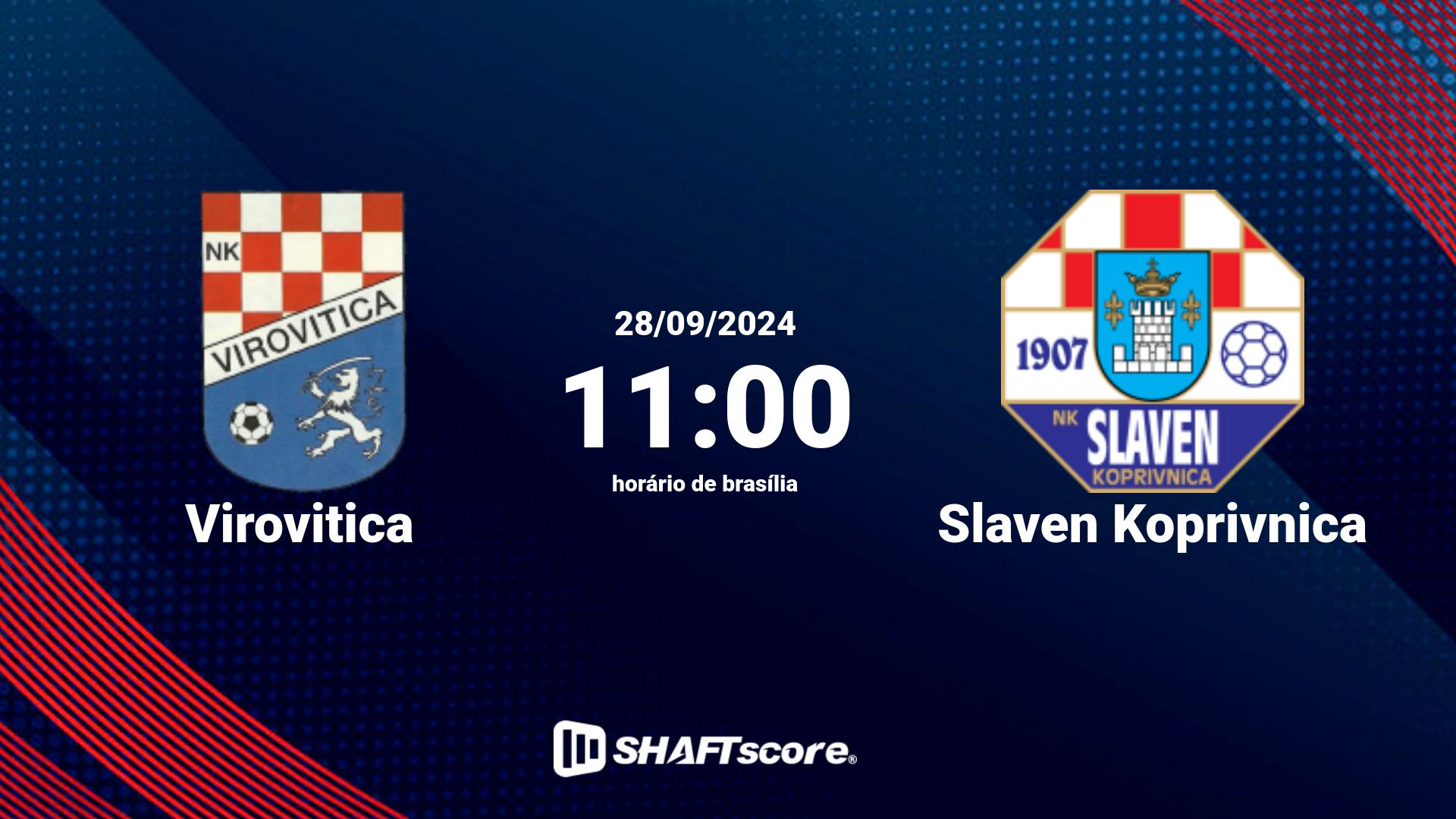 Estatísticas do jogo Virovitica vs Slaven Koprivnica 28.09 11:00