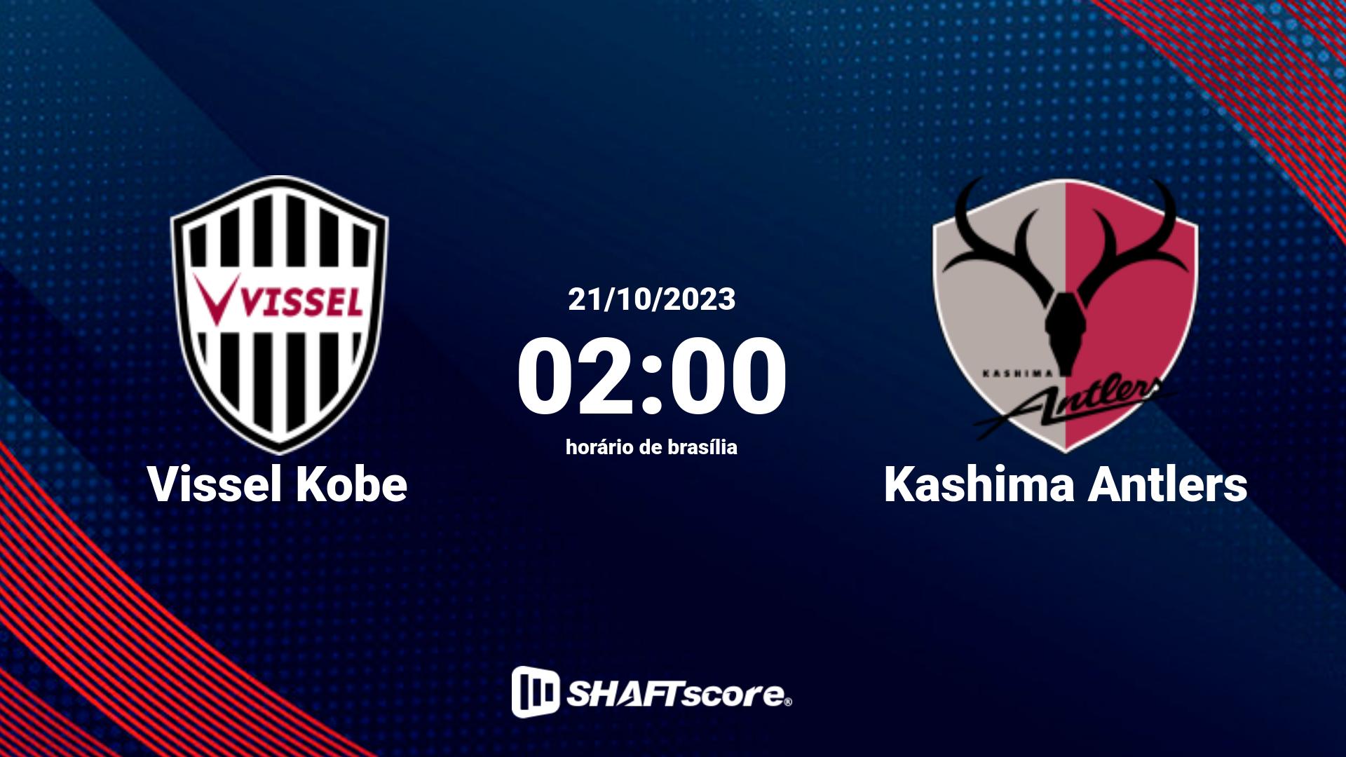 Estatísticas do jogo Vissel Kobe vs Kashima Antlers 21.10 02:00