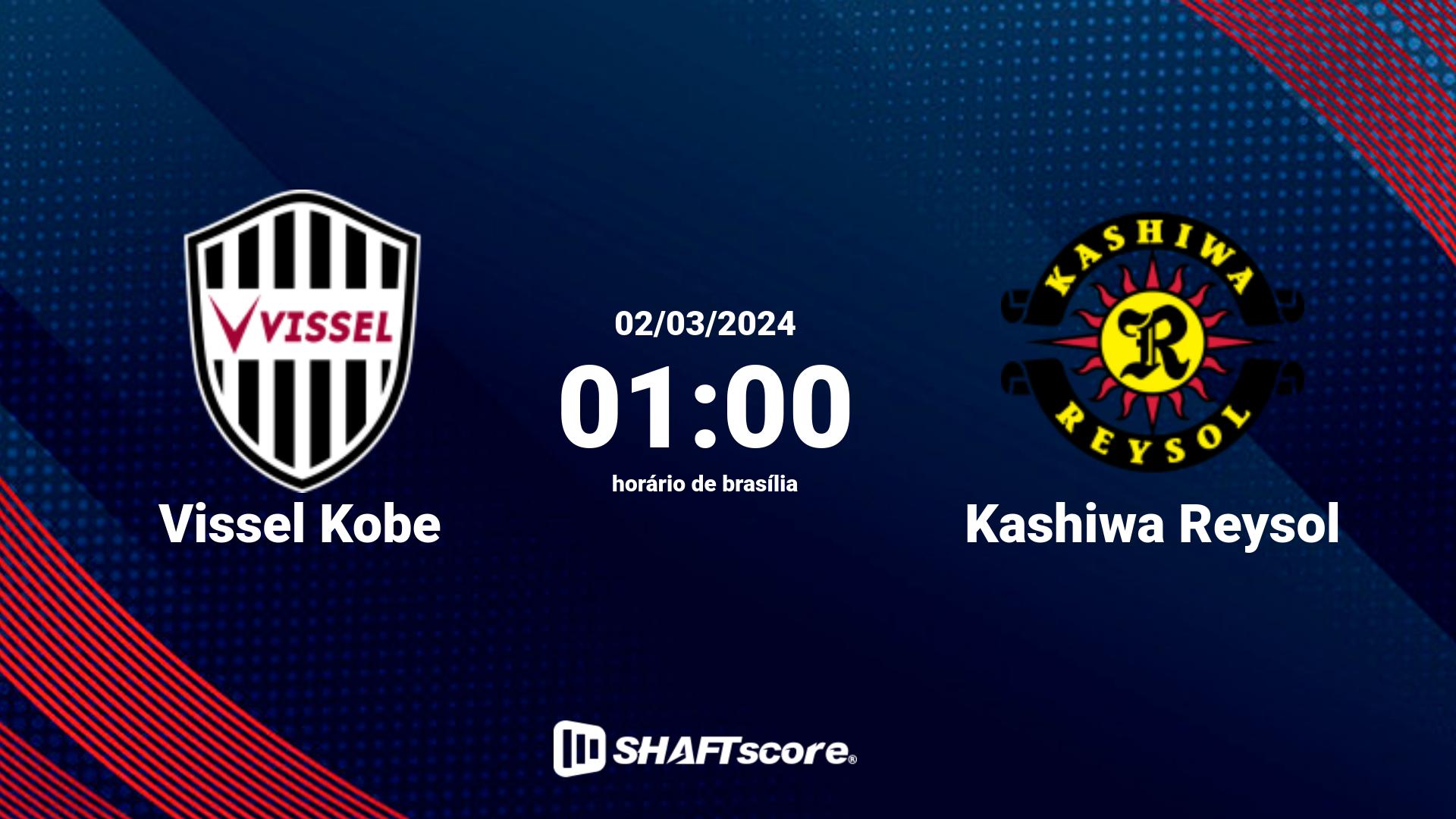 Estatísticas do jogo Vissel Kobe vs Kashiwa Reysol 02.03 01:00