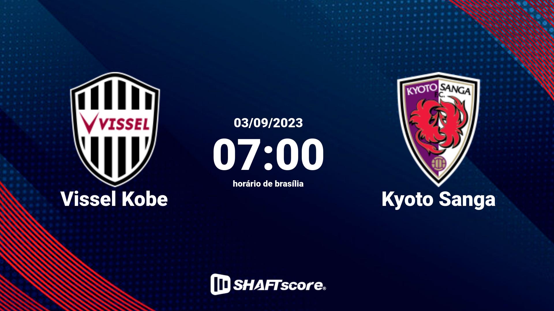 Estatísticas do jogo Vissel Kobe vs Kyoto Sanga 03.09 07:00