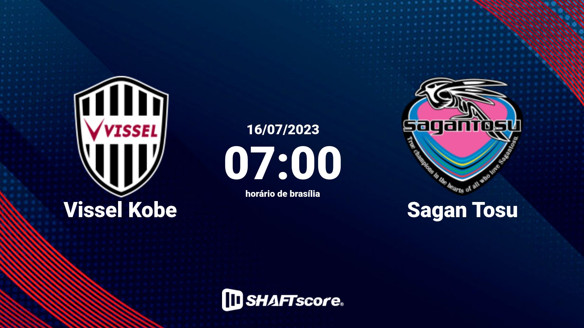 Estatísticas do jogo Vissel Kobe vs Sagan Tosu 16.07 07:00