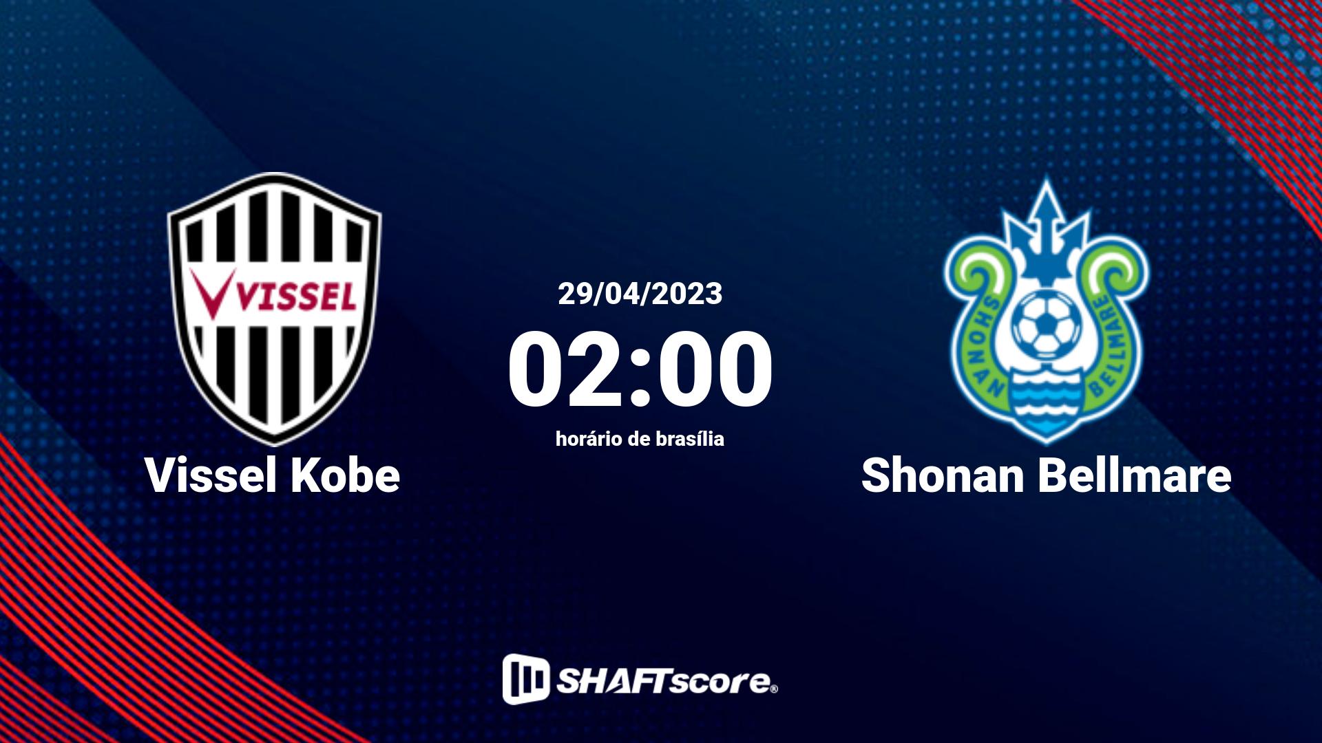 Estatísticas do jogo Vissel Kobe vs Shonan Bellmare 29.04 02:00