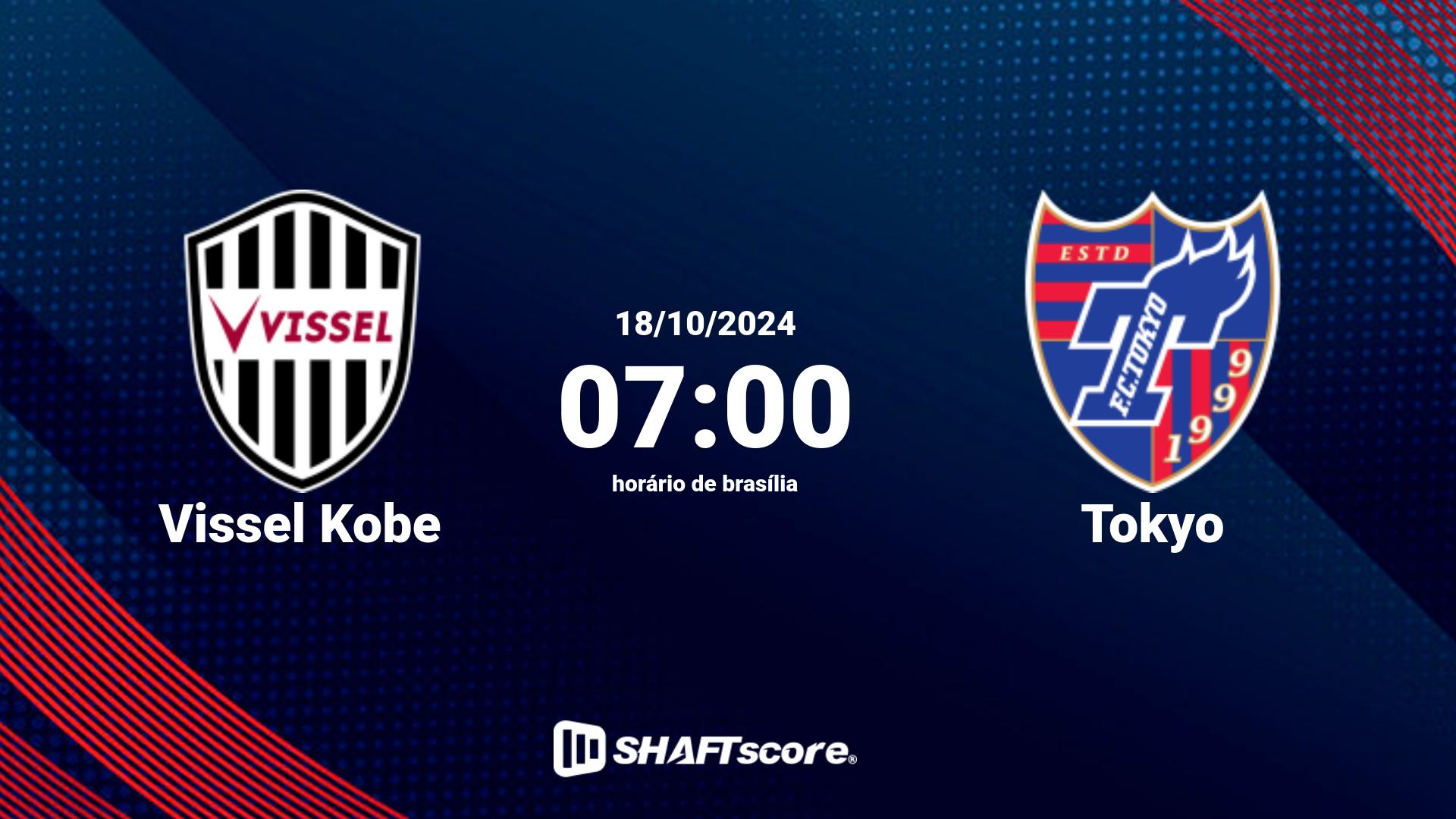 Estatísticas do jogo Vissel Kobe vs Tokyo 18.10 07:00