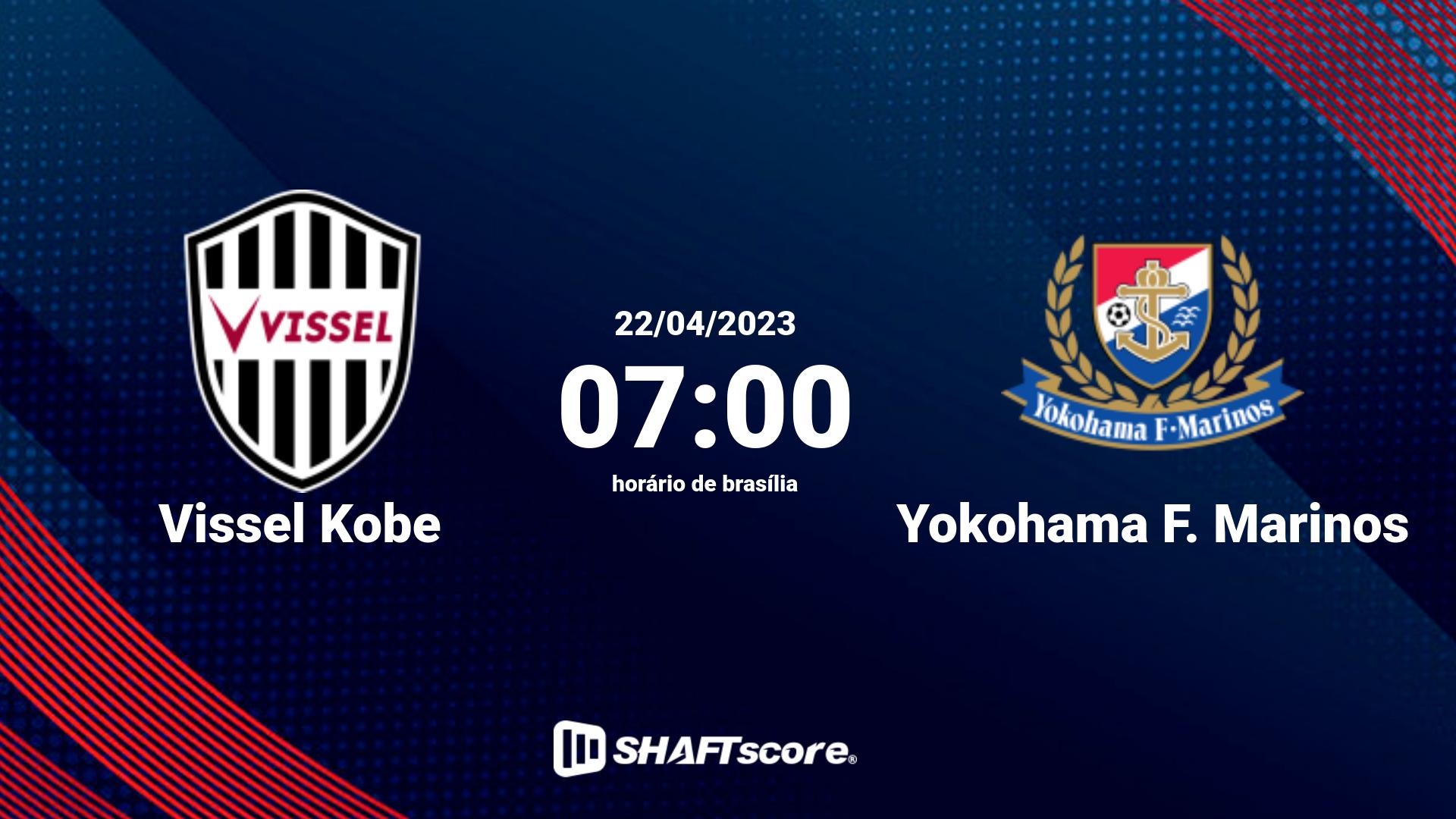 Estatísticas do jogo Vissel Kobe vs Yokohama F. Marinos 22.04 07:00