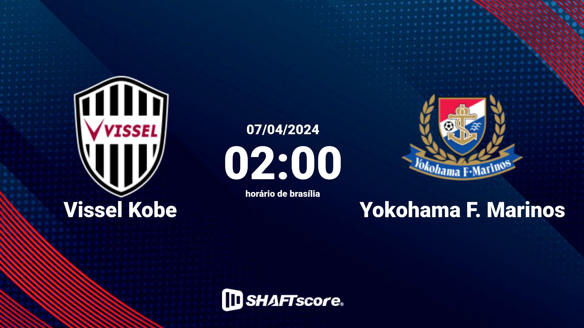 Estatísticas do jogo Vissel Kobe vs Yokohama F. Marinos 07.04 02:00