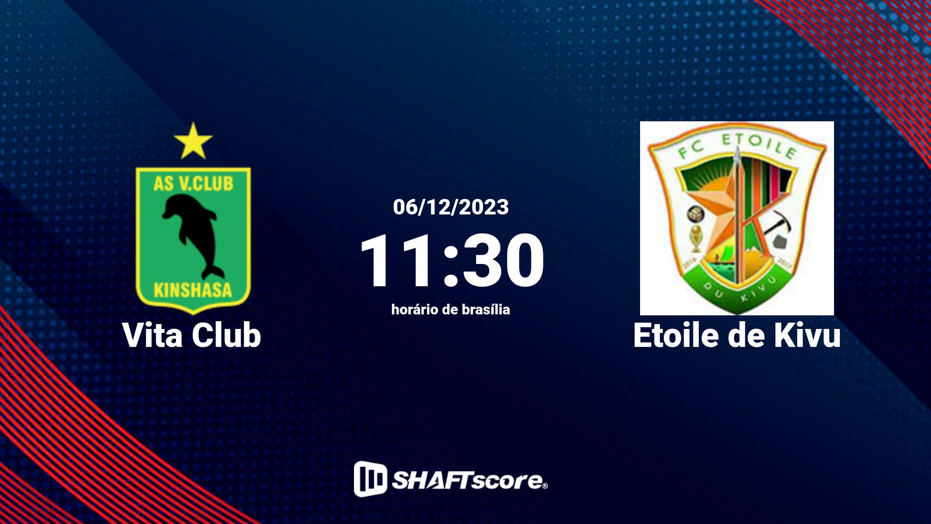 Estatísticas do jogo Vita Club vs Etoile de Kivu 06.12 11:30