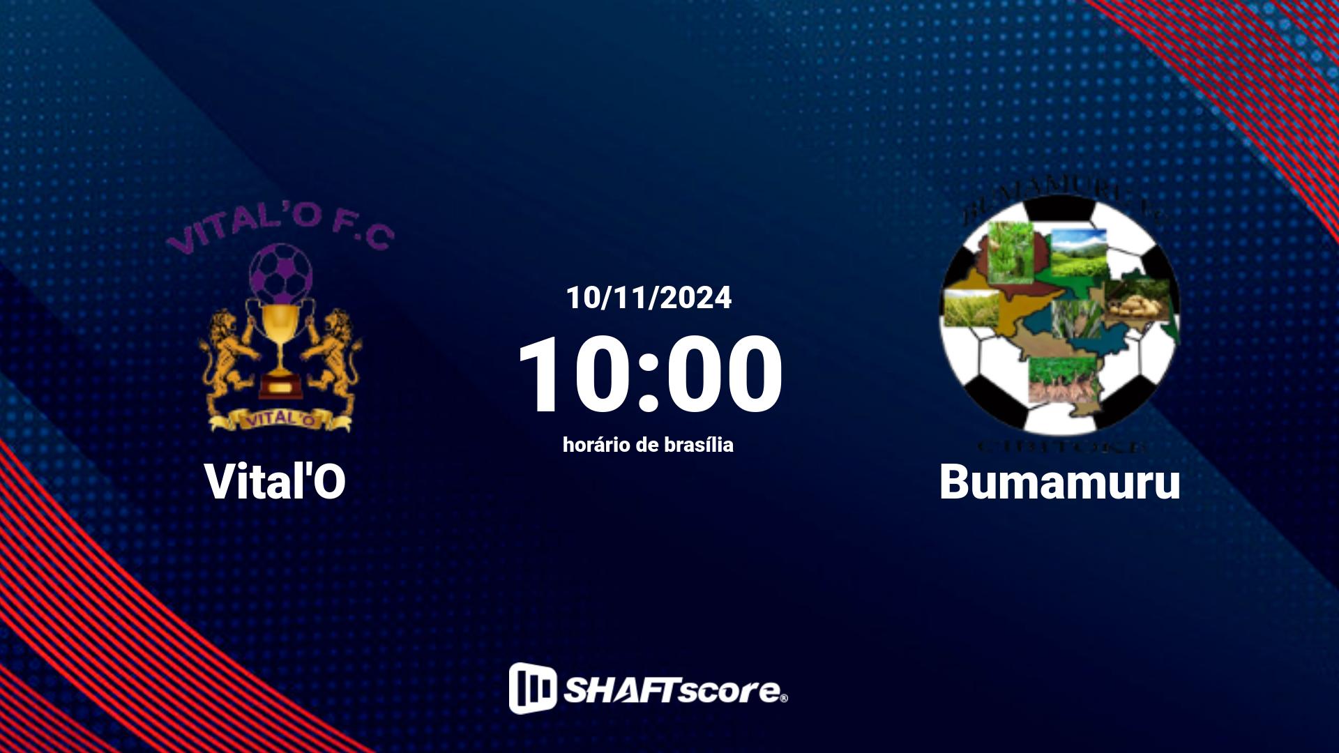 Estatísticas do jogo Vital'O vs Bumamuru 10.11 10:00