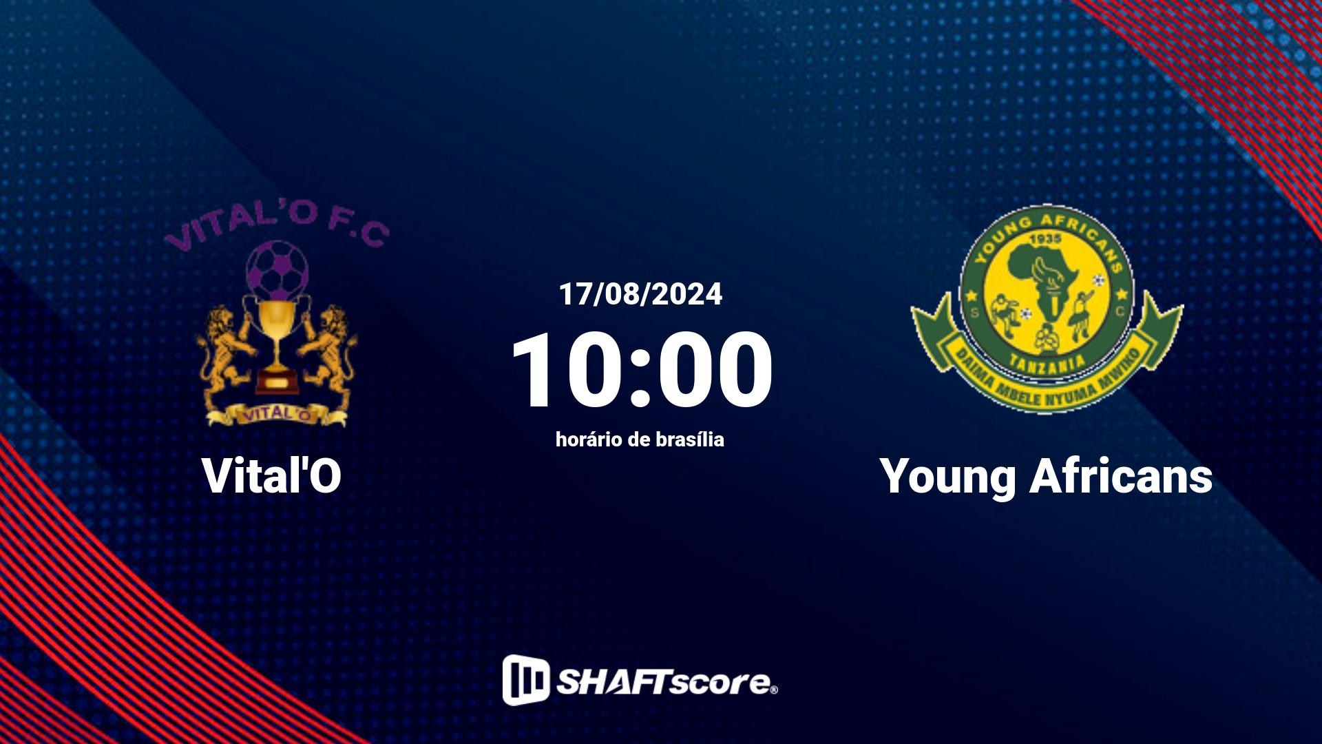 Estatísticas do jogo Vital'O vs Young Africans 17.08 10:00